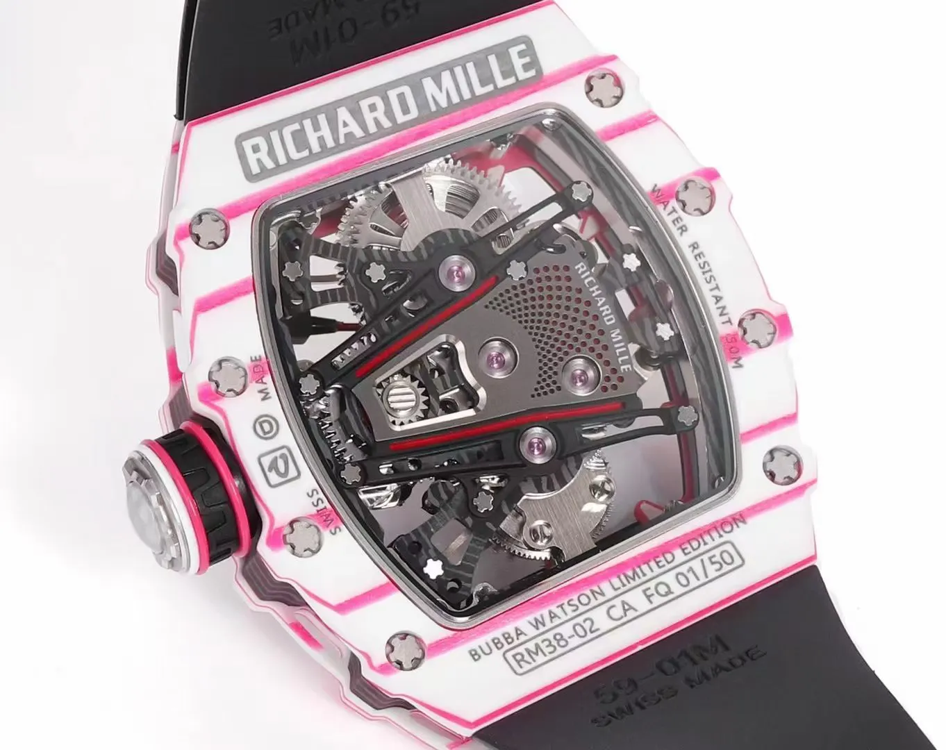 Richard Mille 白色 紅色 手錶 經典腕表款