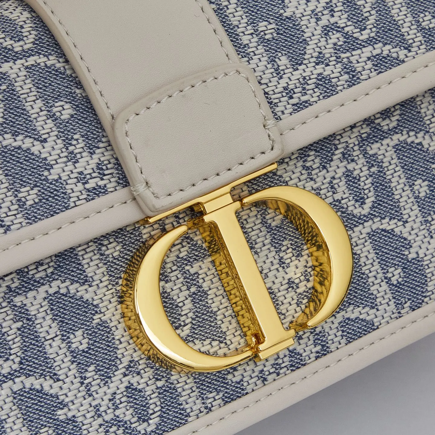 Blue Gold Chain Bag