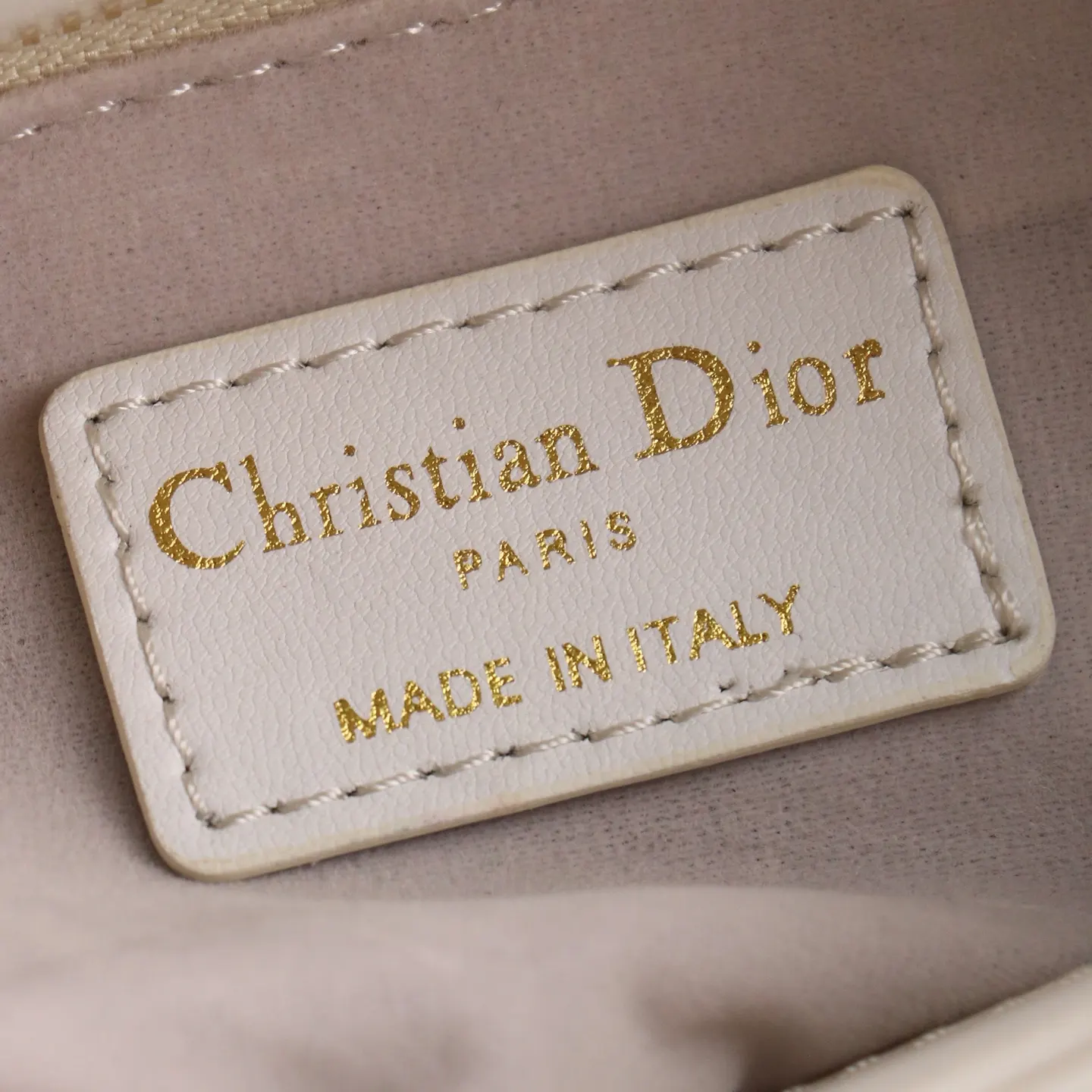 Dior Lady Dior Lady Sheepskin Handbag Top Handle Bag