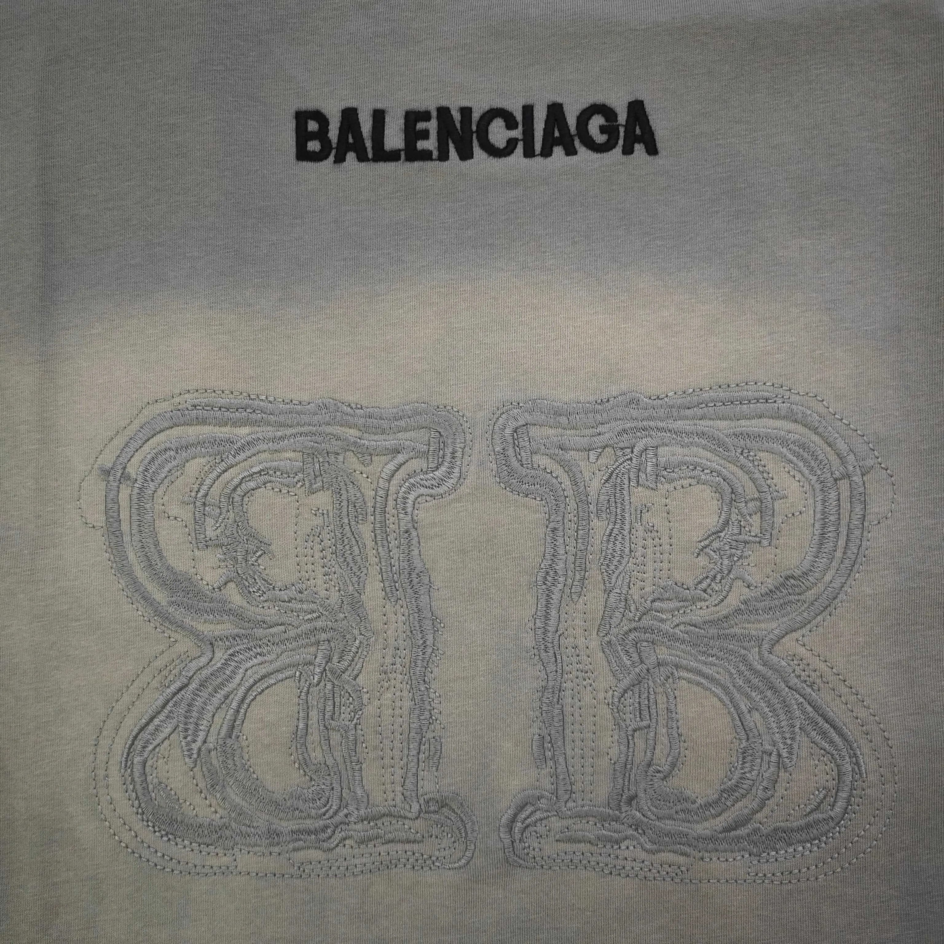 Balenciaga Black Cotton Logo Sneakers