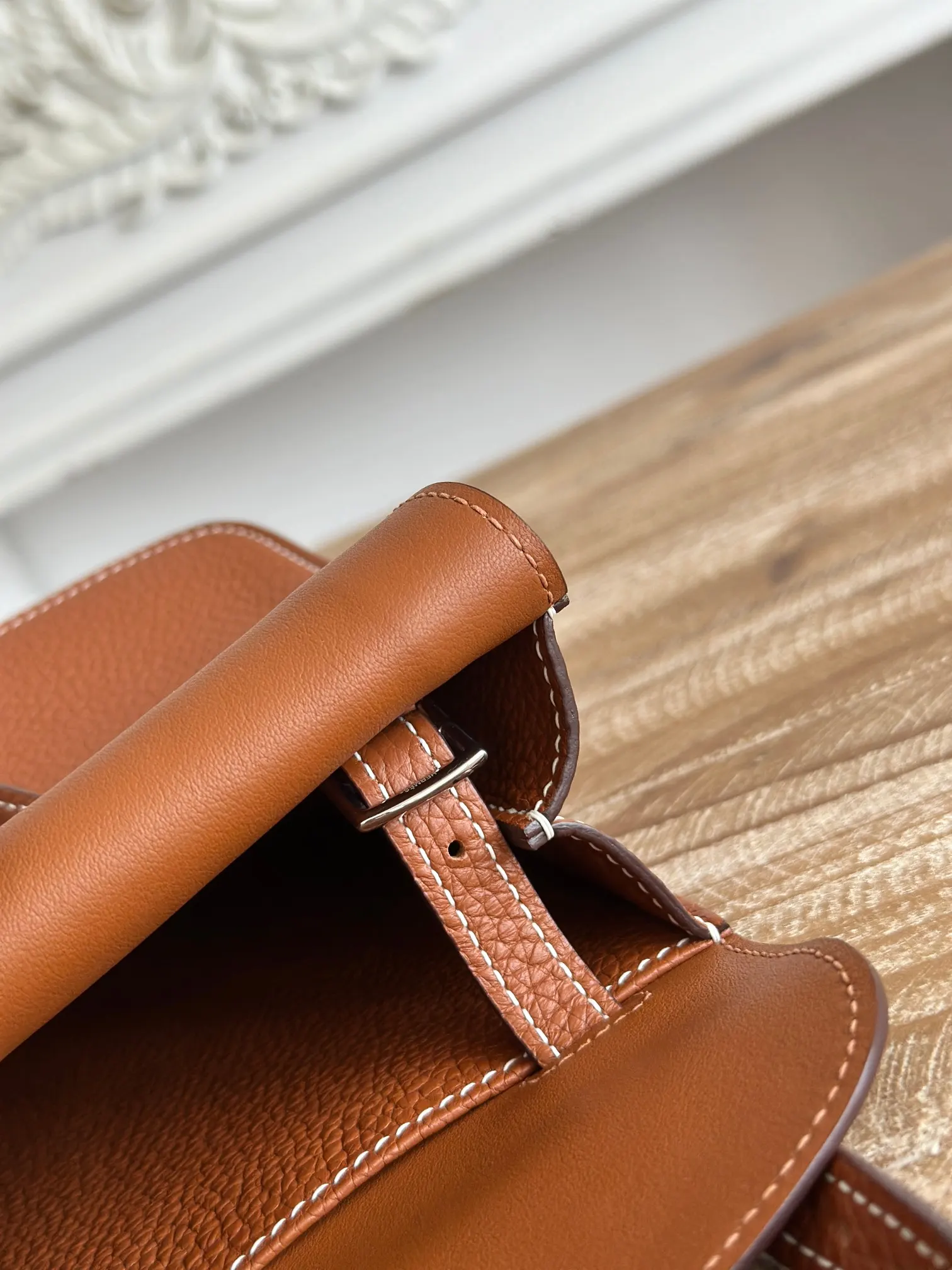 Hermès Halzan 金棕 Togo牛皮 手拿包 25cm 晚宴通勤