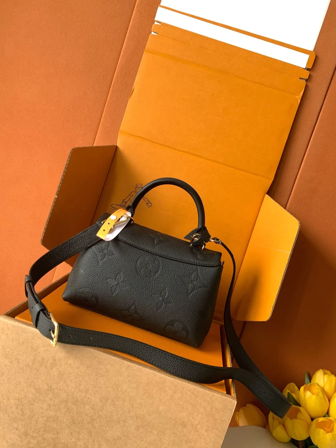 Louis Vuitton Black Top Handle Bag Commuter | ORBUYBAG