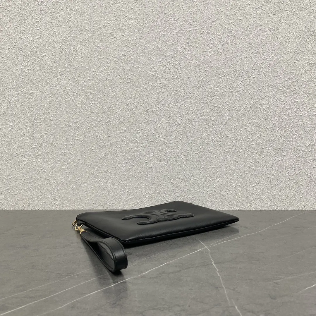 Celine 牛皮 上线 手拿包 Ce手拿包 牛皮简约风单品 精致手拿款