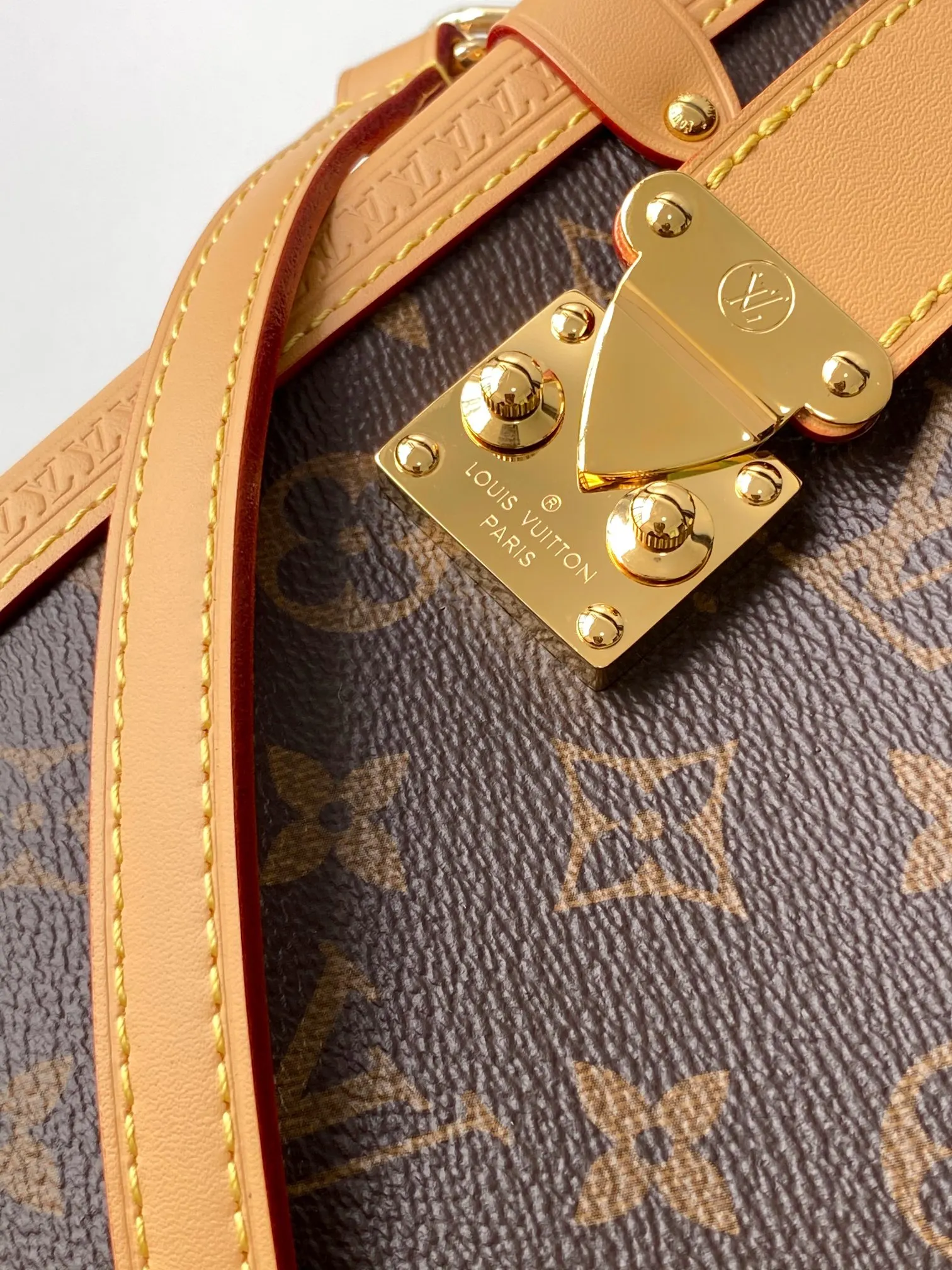 Monogram Chain Bag Leather