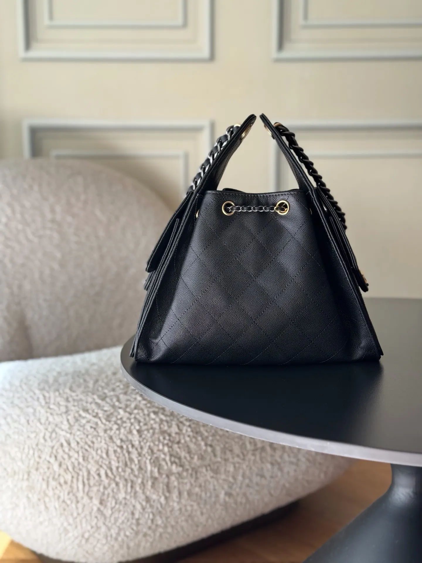 CHANEL Hobo 牛皮 腋下包 復古腋下背款