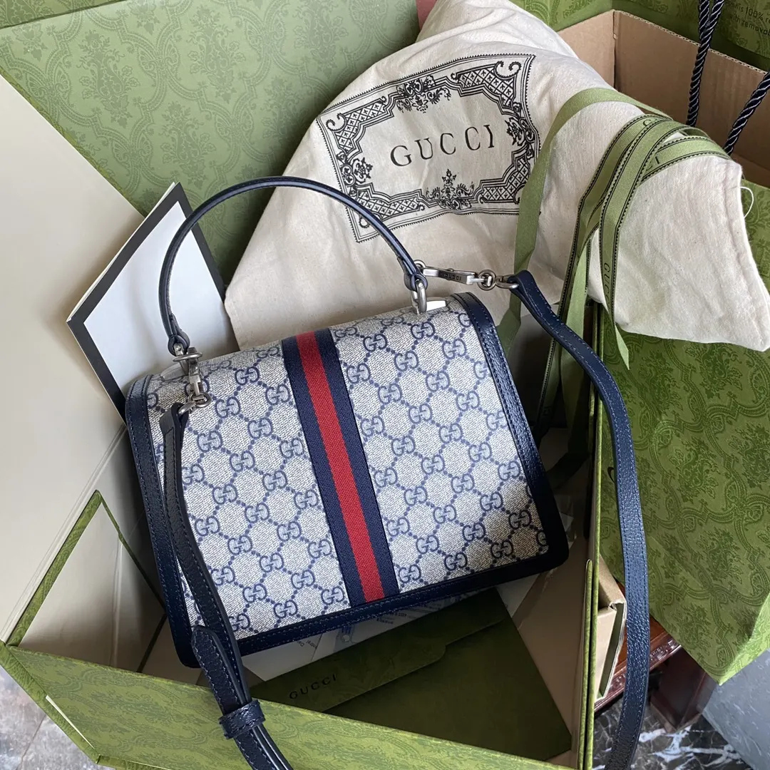 Gucci Ophidia GG Supreme老花手提包 手提款