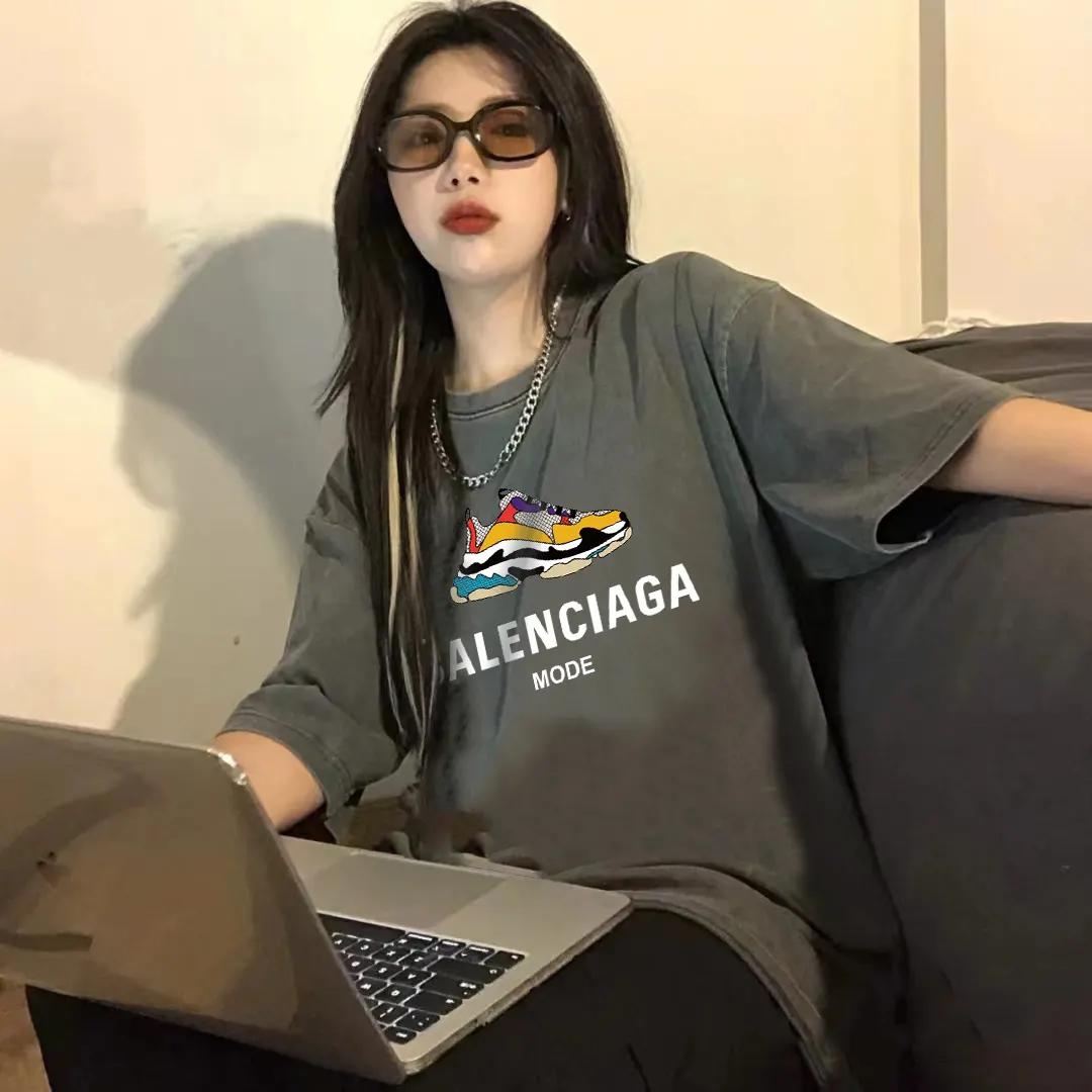 Balenciaga 字母 印花 短袖T恤