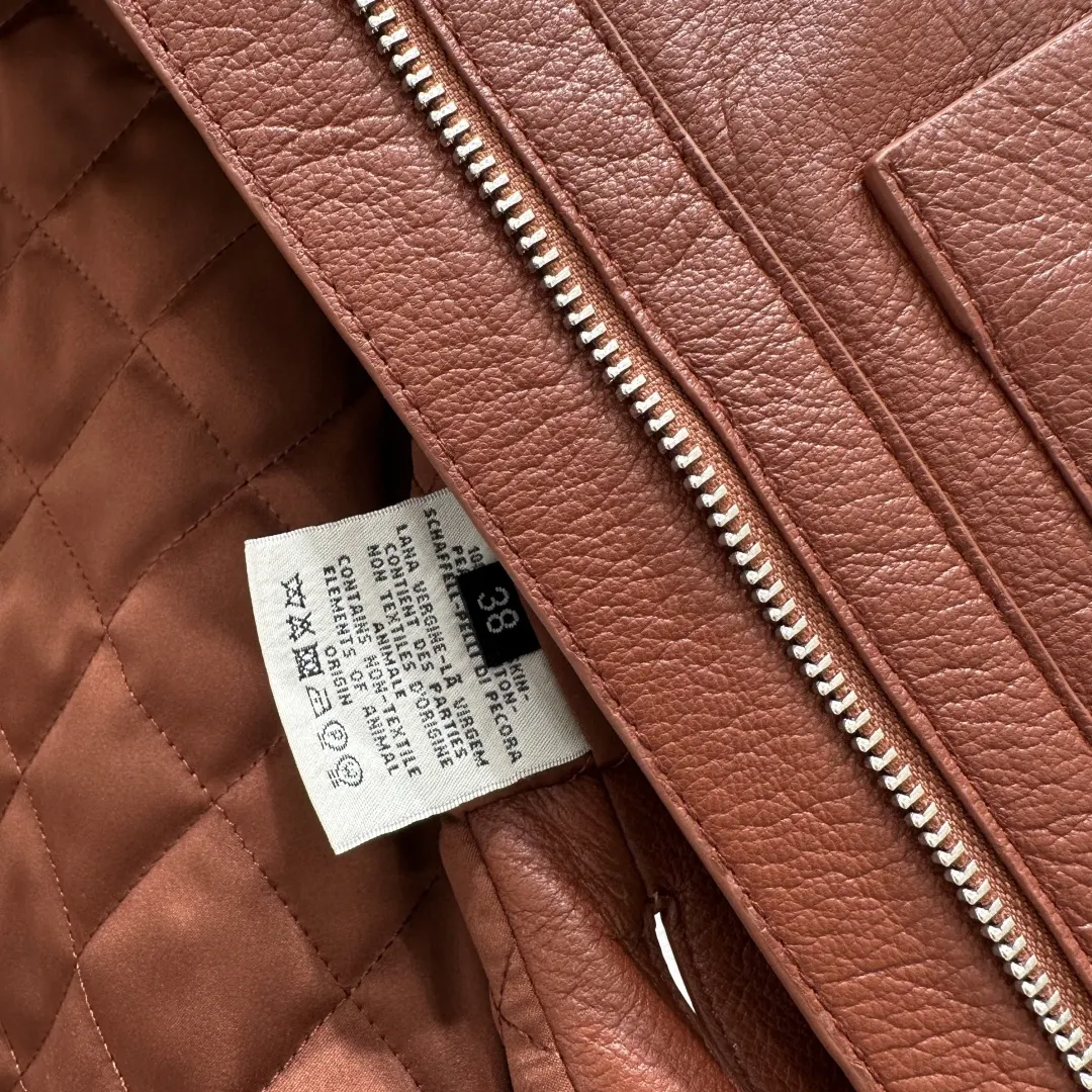 Hermes brown leather Vest