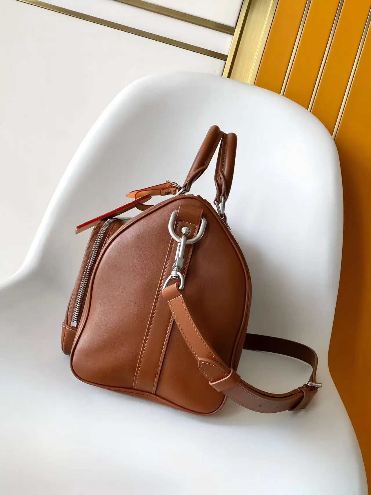Keepall 棕色 牛皮 旅行袋 大容量旅行款