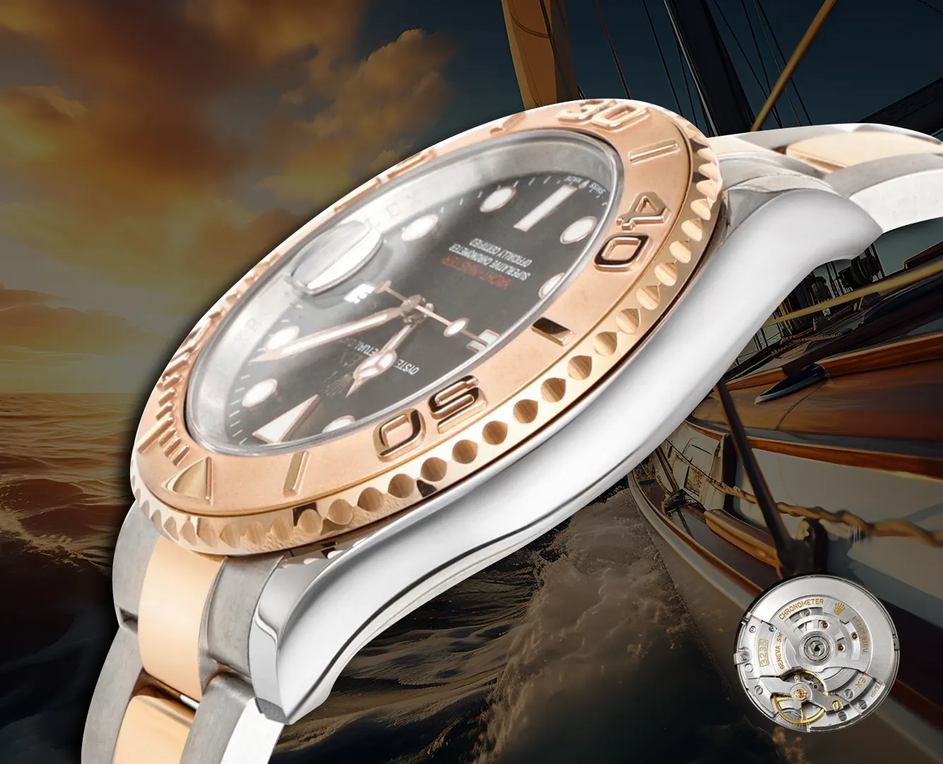 Rolex 藍色 劳力士游艇名仕型 系列 ① 定制 一体机 手錶 經典腕表款