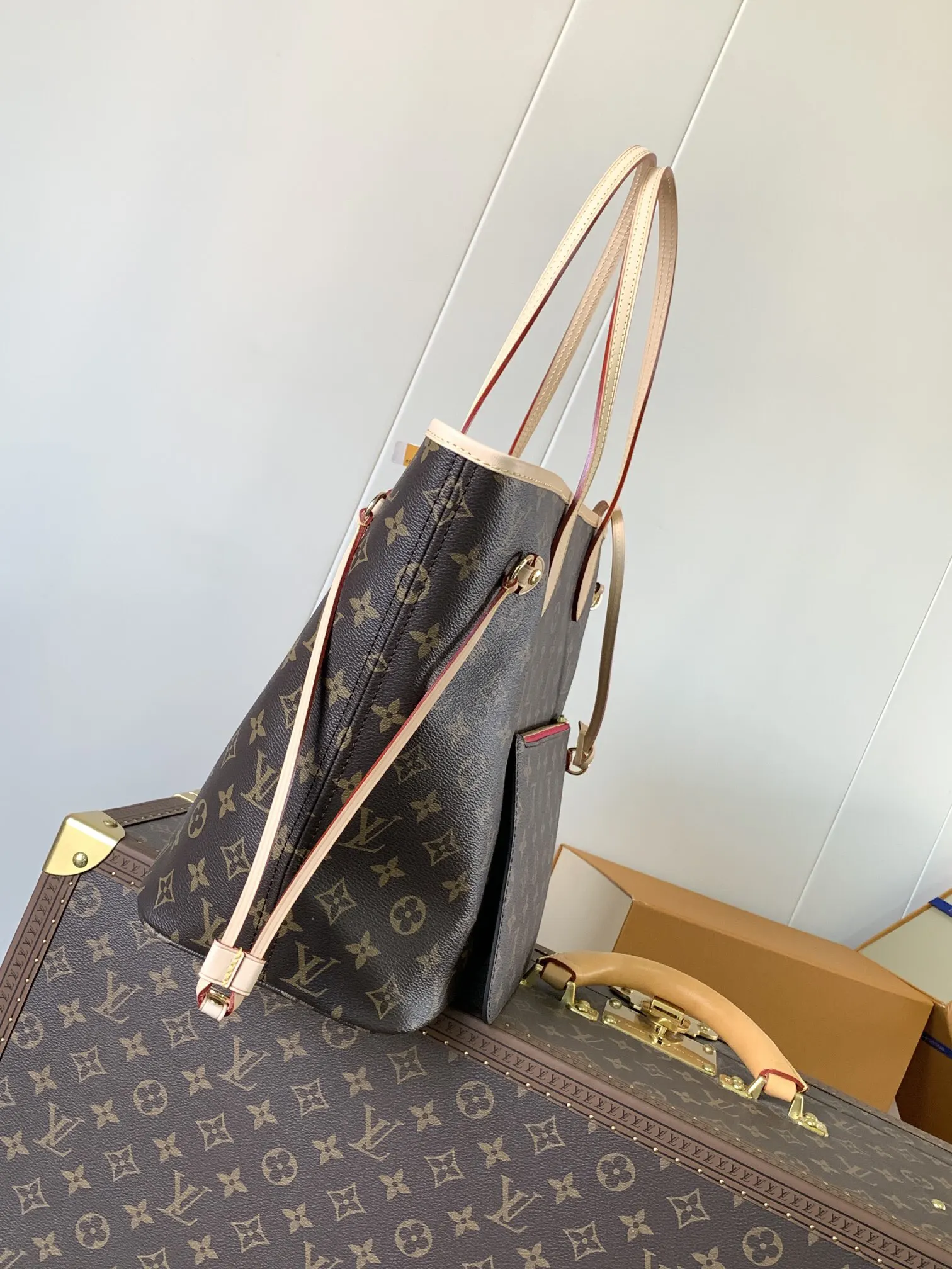 Neverfull 牛皮 托特包 大容量托特款