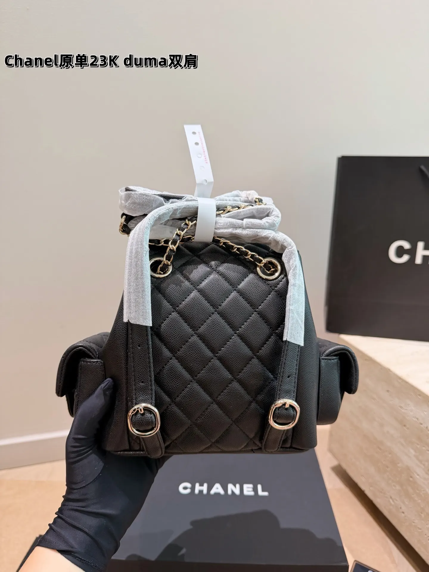 CHANEL 皮革 双盒 Duma雙肩包 質感满分又耐用 实用雙肩款