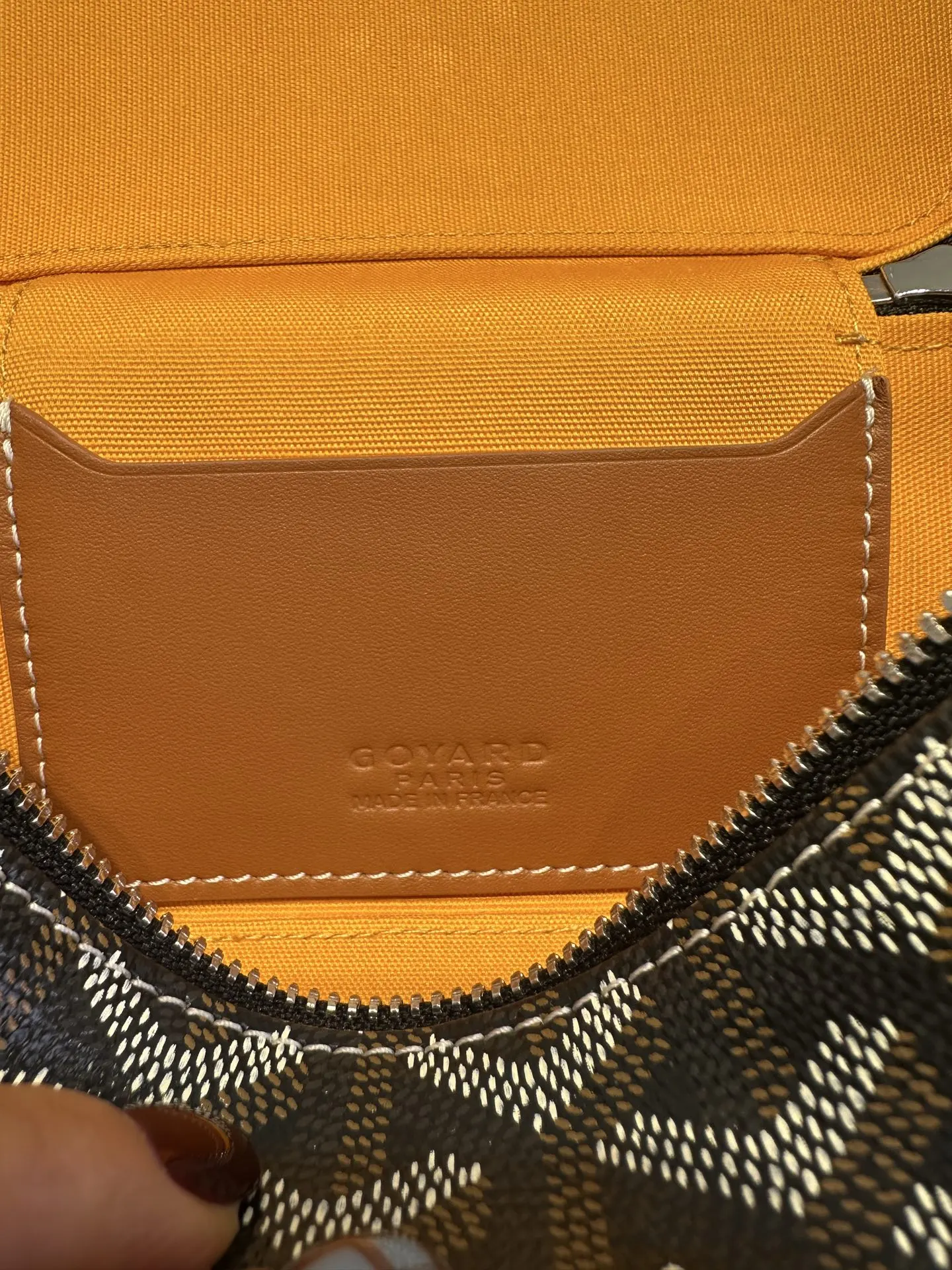 Goyard Brown Organizer Pouch Travel Leather