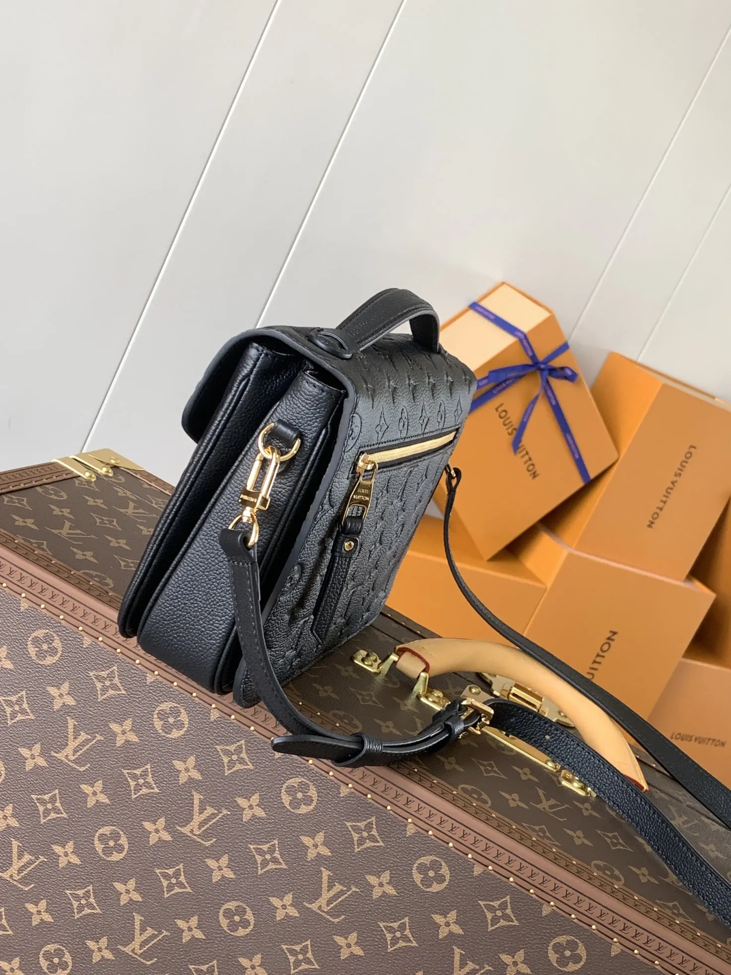 Louis Vuitton Métis 黑杏配色 雙肩包 復古