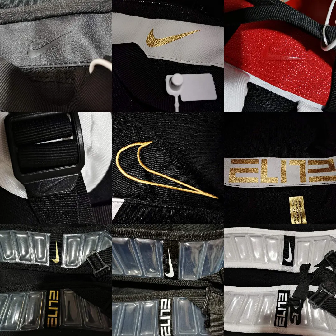 白色 高 气垫款 Nike耐克气垫款刺绣勾精英大 双肩包 实用双肩款