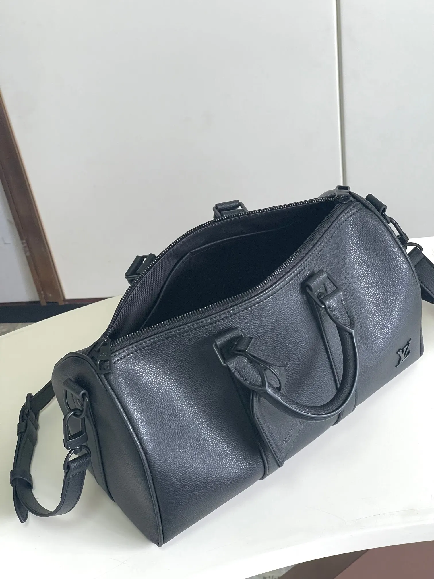 Keepall 黑色 小牛皮 旅行袋 大容量旅行款