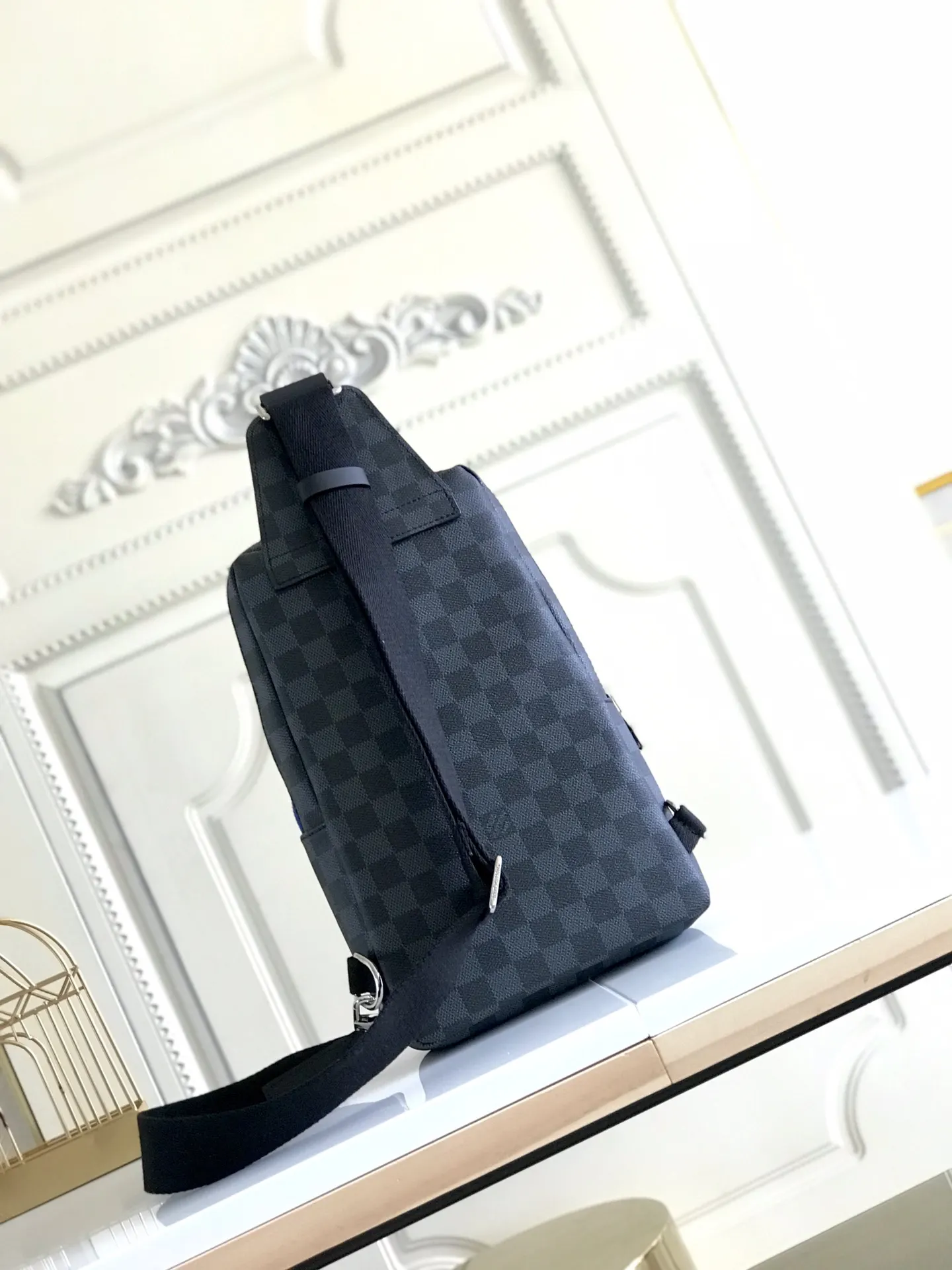 Silver Shoulder Bag Leather