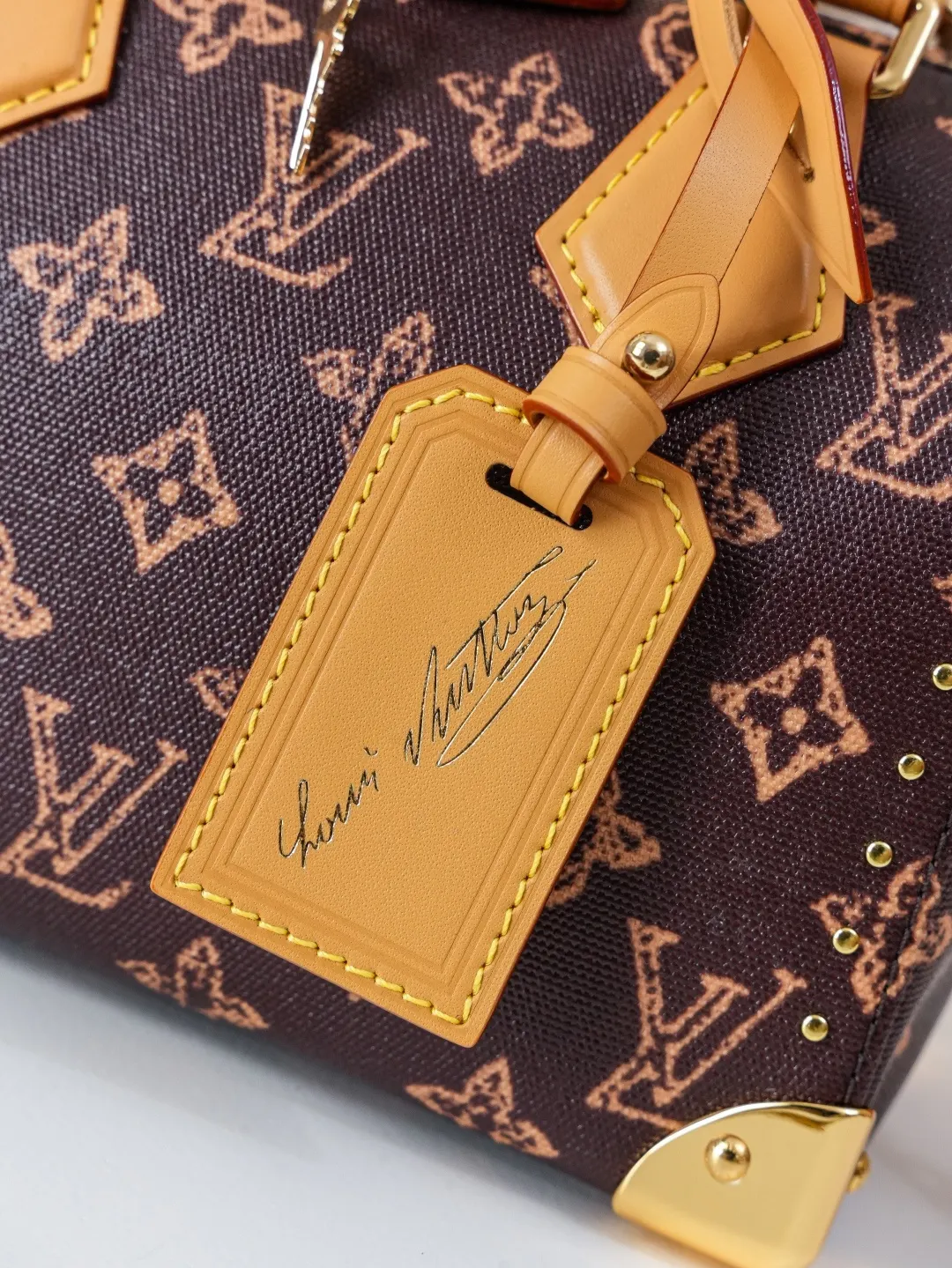 LV Speedy 老花 牛皮 链条包 精致链条款