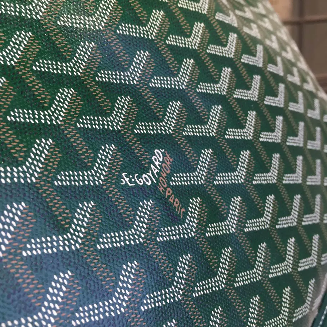 Goyard 戈雅 双面可用 充满法式优雅 订制Y字母涂鸦料 皮轻 旅行包 大容量旅行款