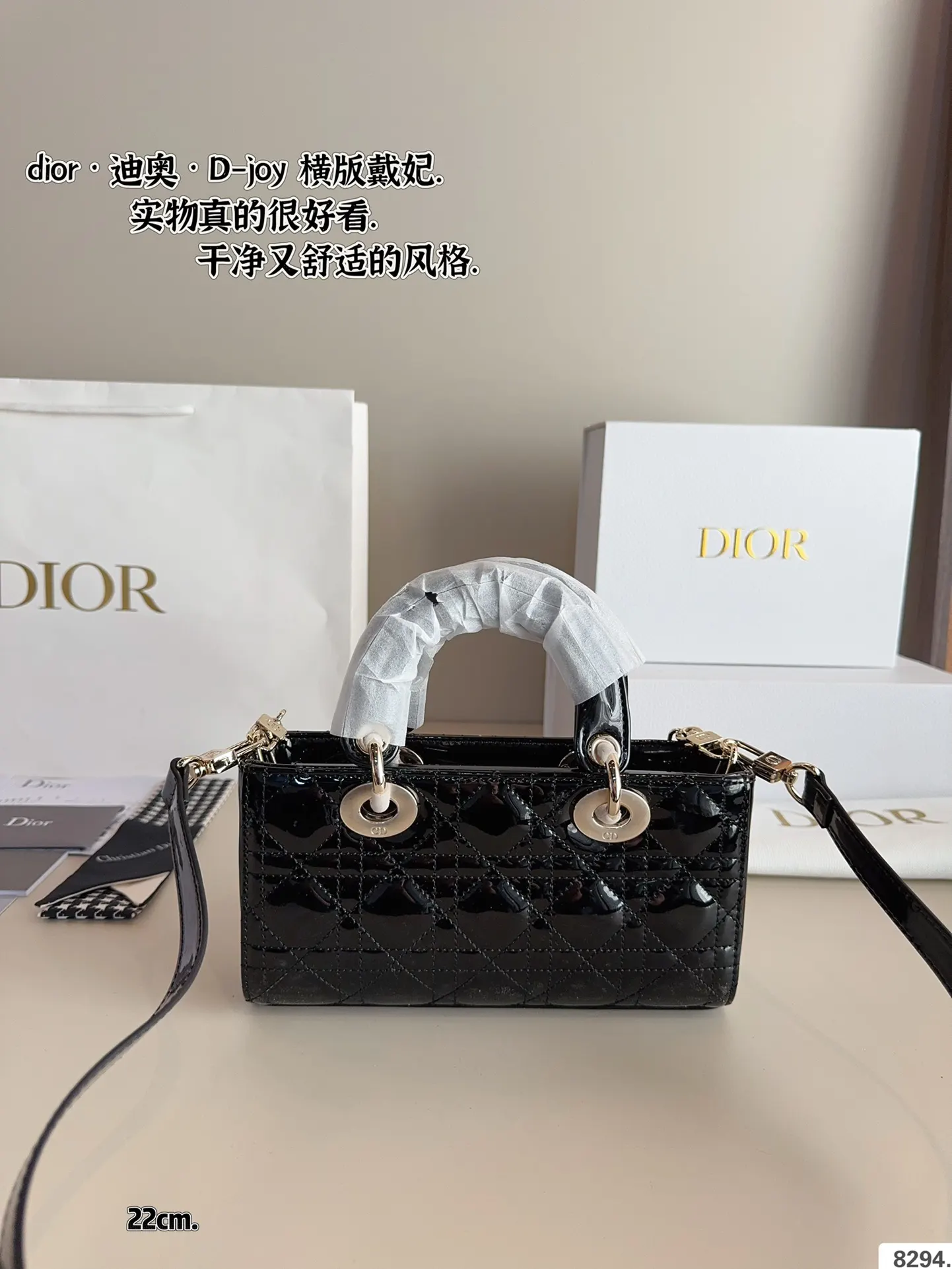 Dior 漆皮 全套 戴妃 横版 漆皮纹 夏日必备单 斜背包 輕便斜挎款