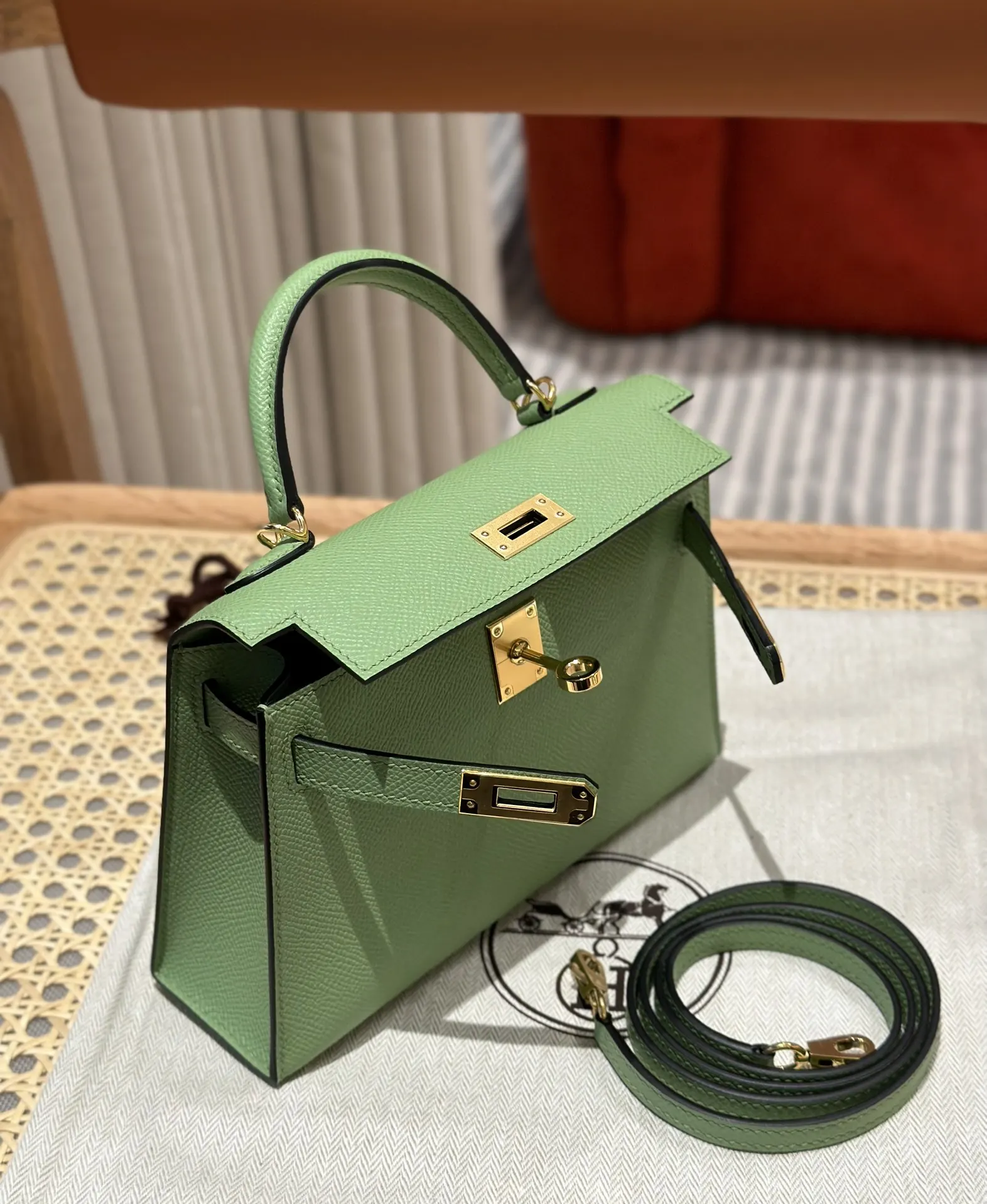 Hermès Kelly Leather Crossbody Bag Classic