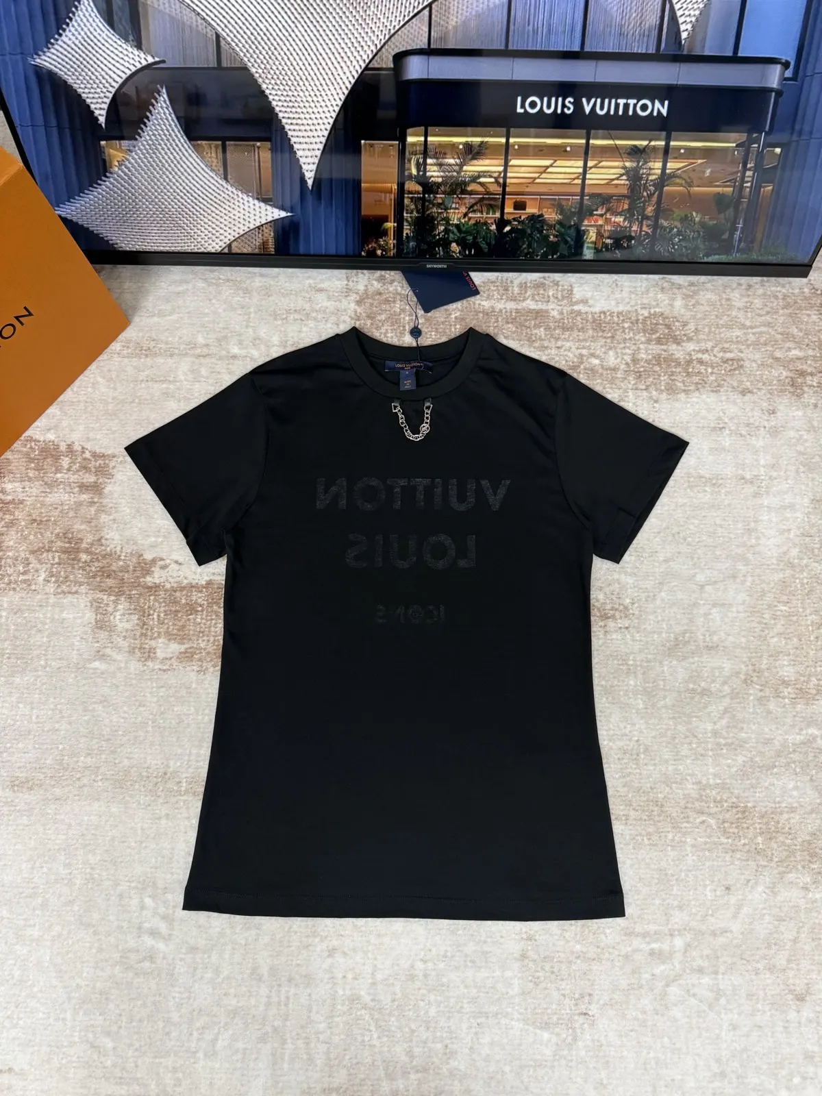 Louis Vuitton Letter Print Short Sleeve T-Shirt