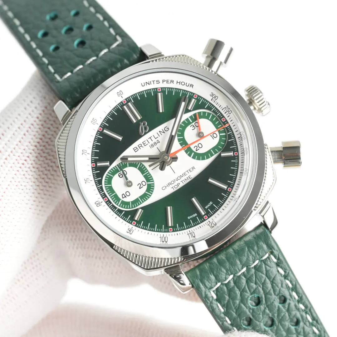 Red Blue Watch Classic Leather