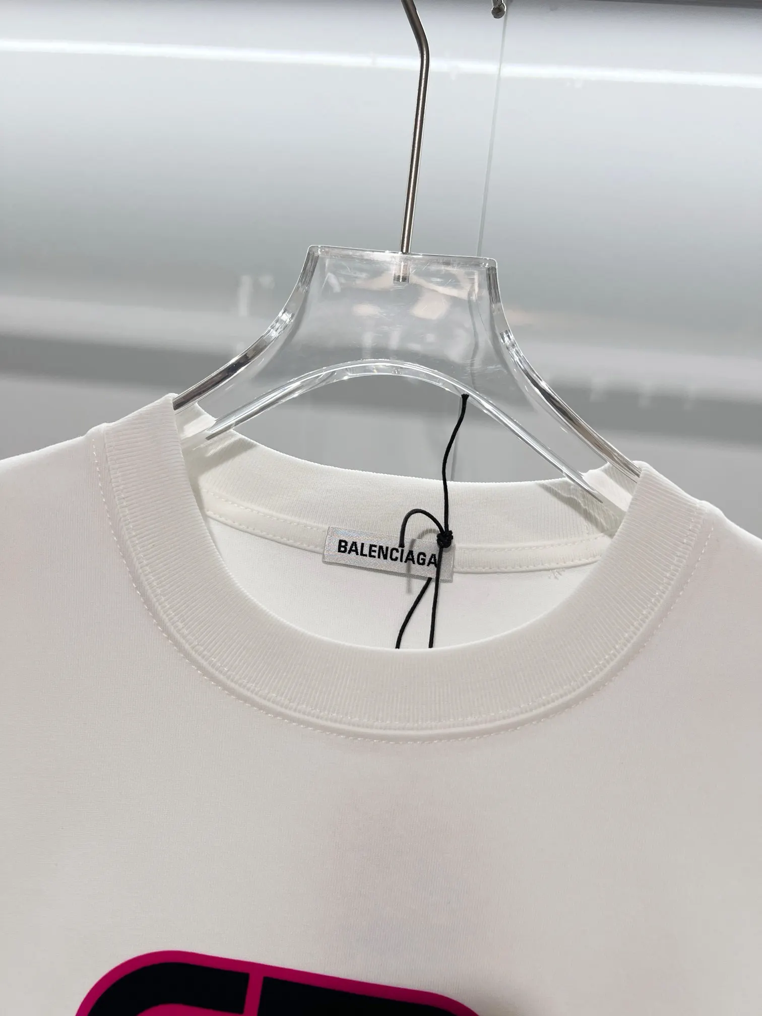 Balenciaga Black Logo Short Sleeve T-Shirt Street