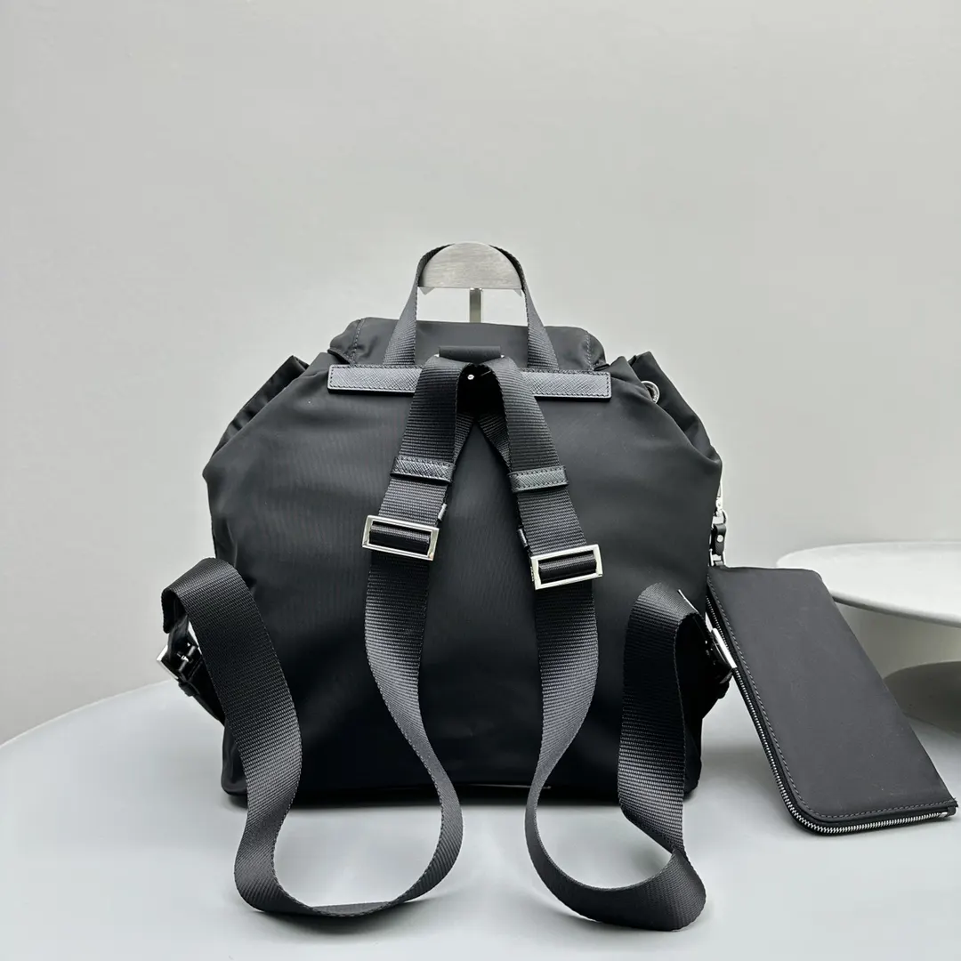 Prada Saffiano Leather Triangle Logo Backpack