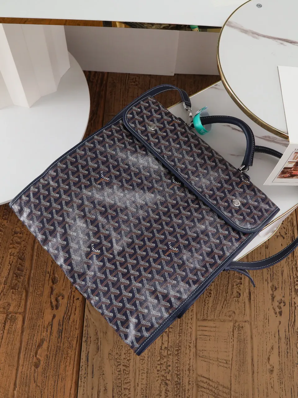 Goyard Blue Backpack Image 9 Goyard Blue Backpack Image 9
