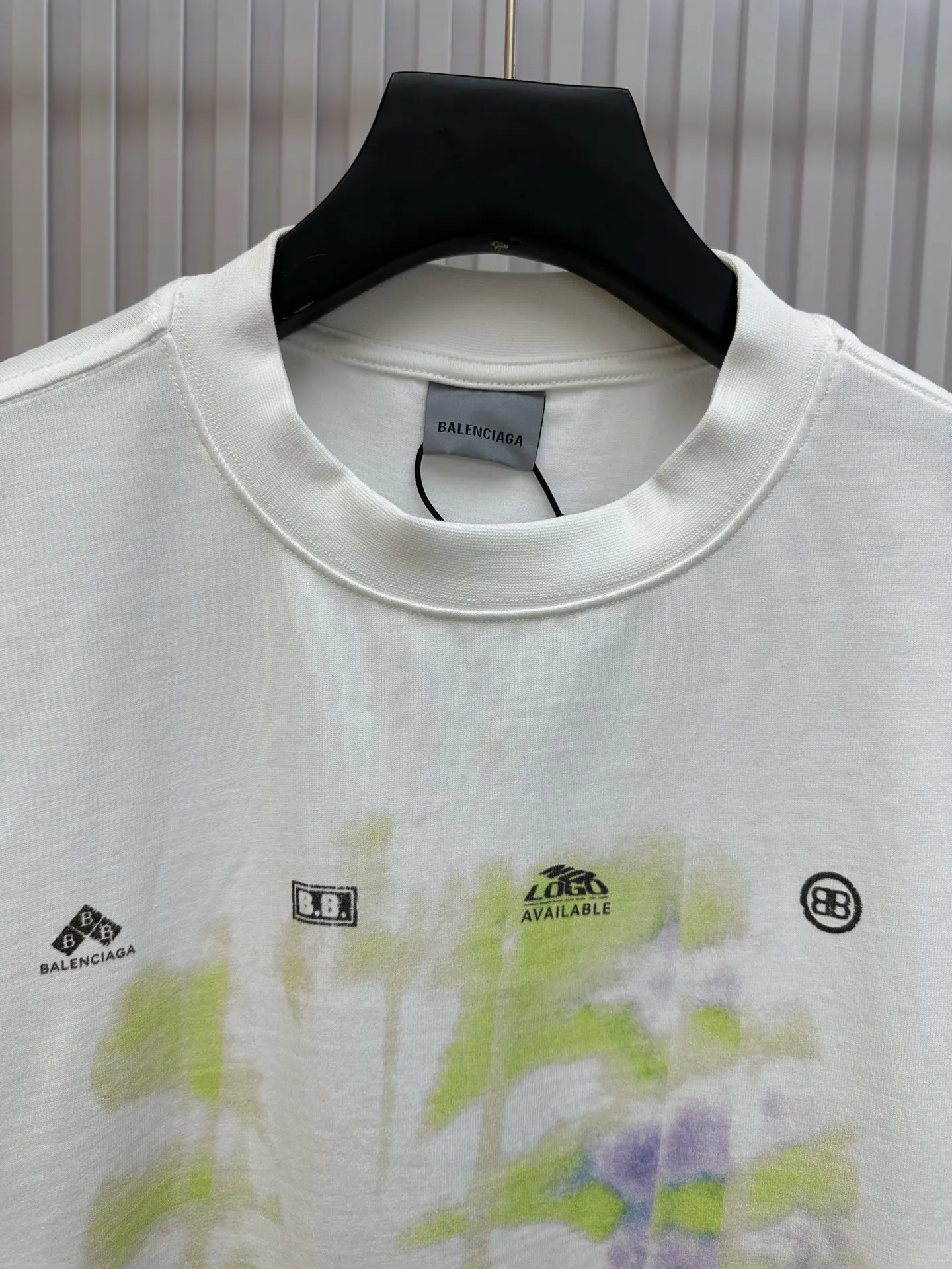 Balenciaga 白色 純棉 短袖T恤 宽松休閒