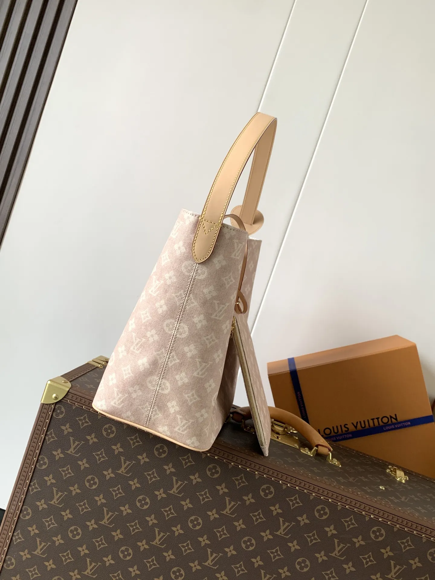 LV 牛皮 水桶包 休闲水桶款