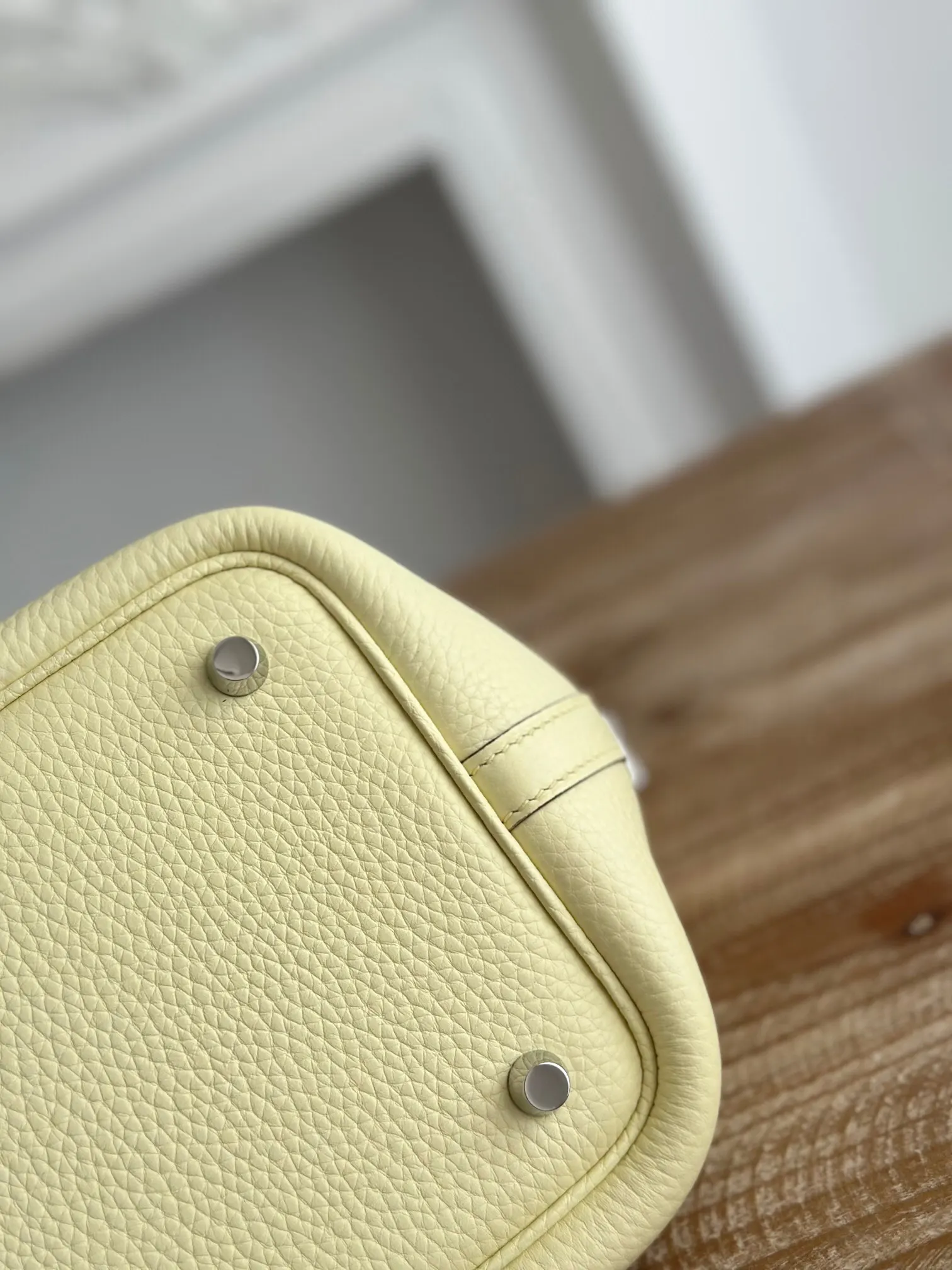 Hermès 小鸡黄 牛皮 手提包 18cm