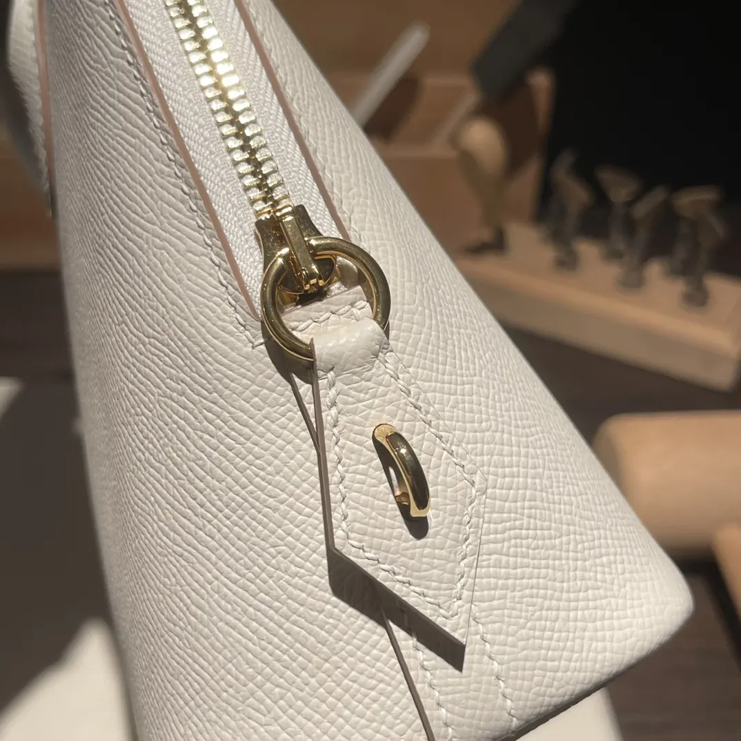 Hermès Bolide 奶昔白 Epsom掌纹牛皮 手提包 25cm
