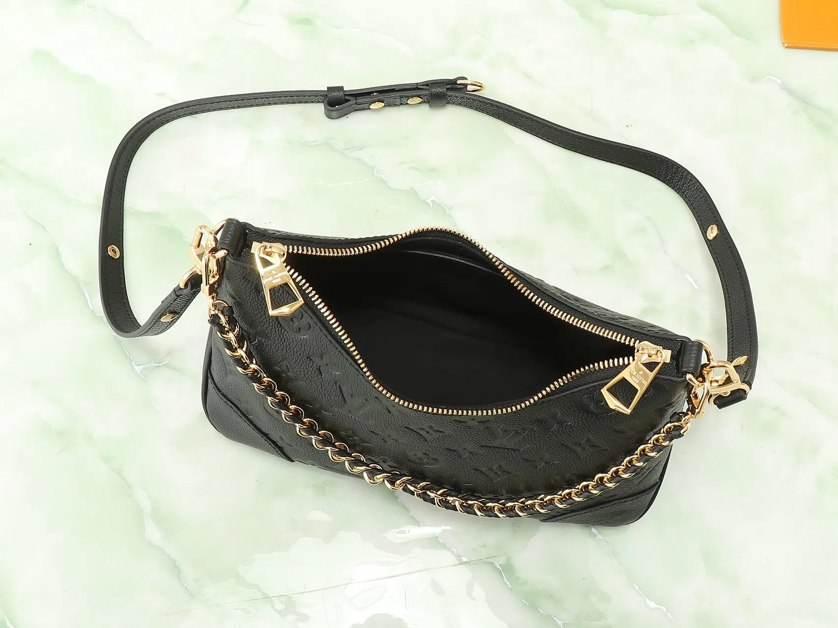 LV Boulogne Black Gold Color Scheme Chain Bag Shoulder Crossbody | ORBUYBAG High-End Fashion Boutique