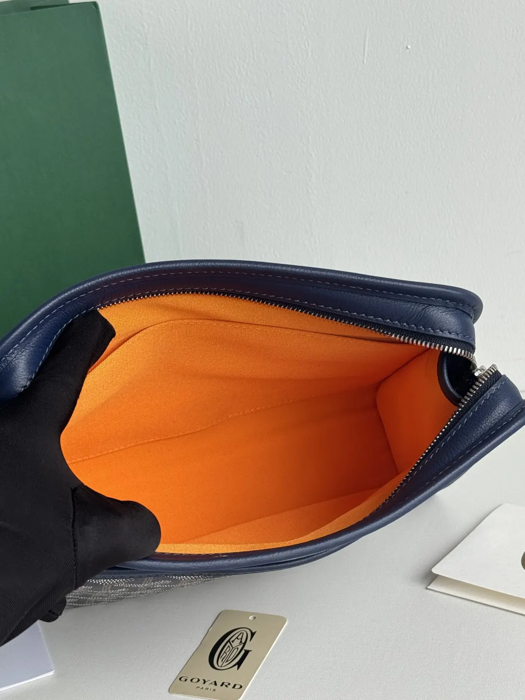 Goyard 黃色 牛皮 手拿包 精致手拿款
