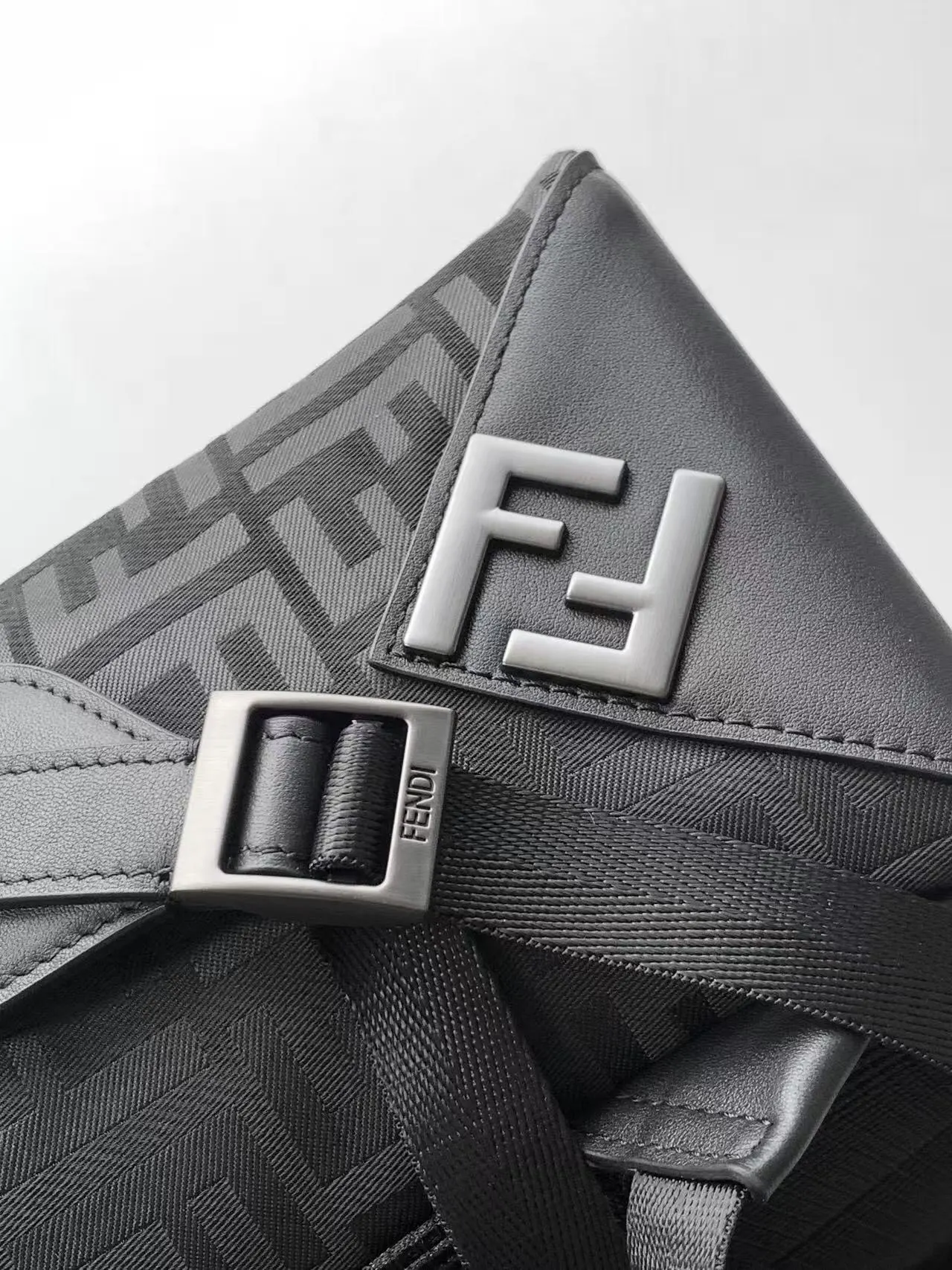 Black Silver Backpack