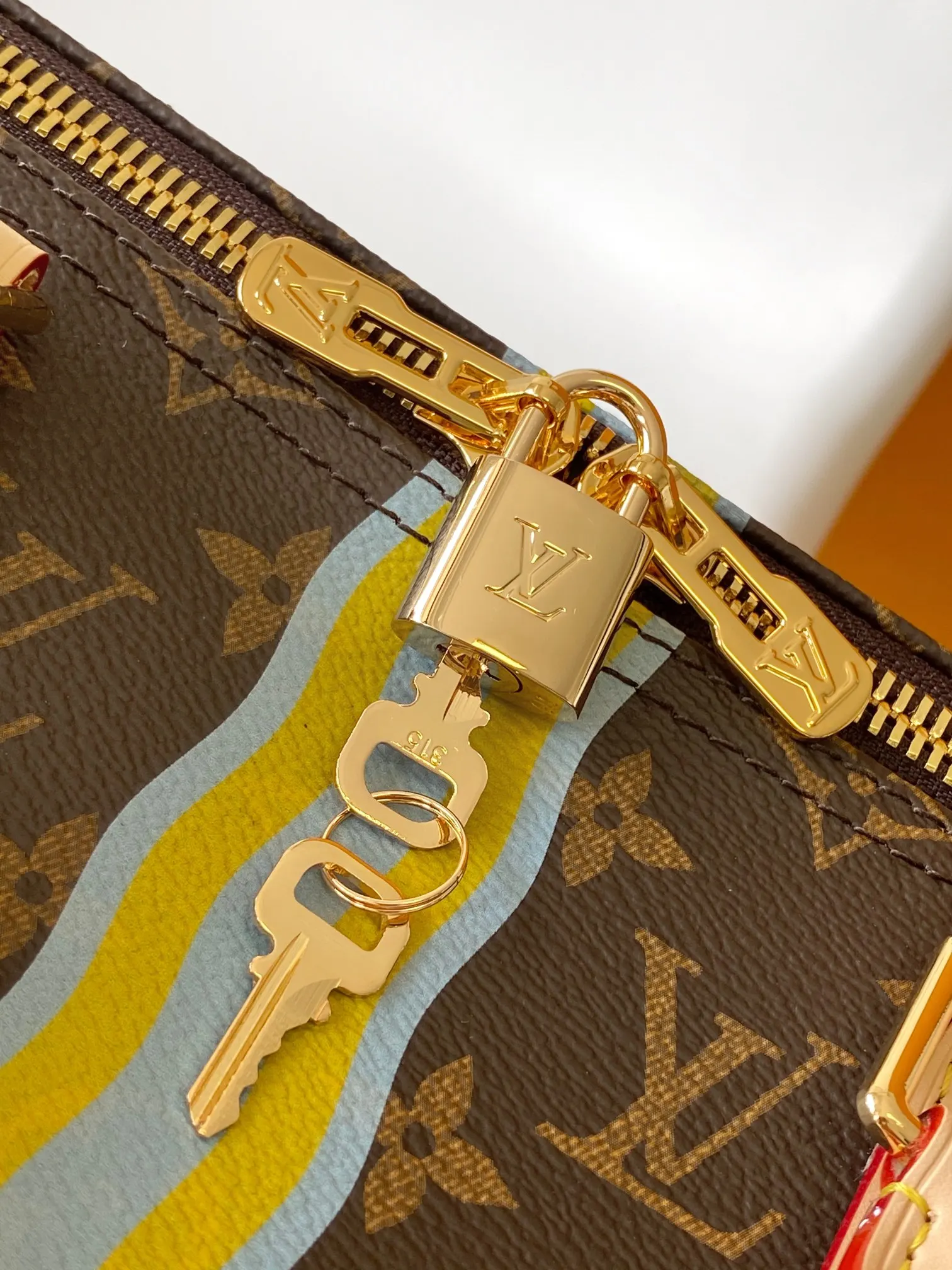 Keepall 老花 牛皮 旅行袋 大容量旅行款