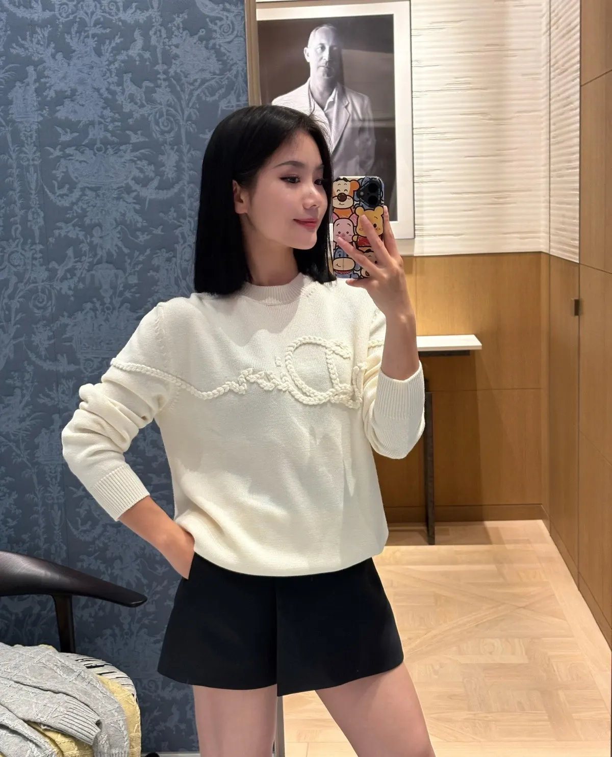 DIOR 白色 字母 刺绣 针织衫 质感针织款