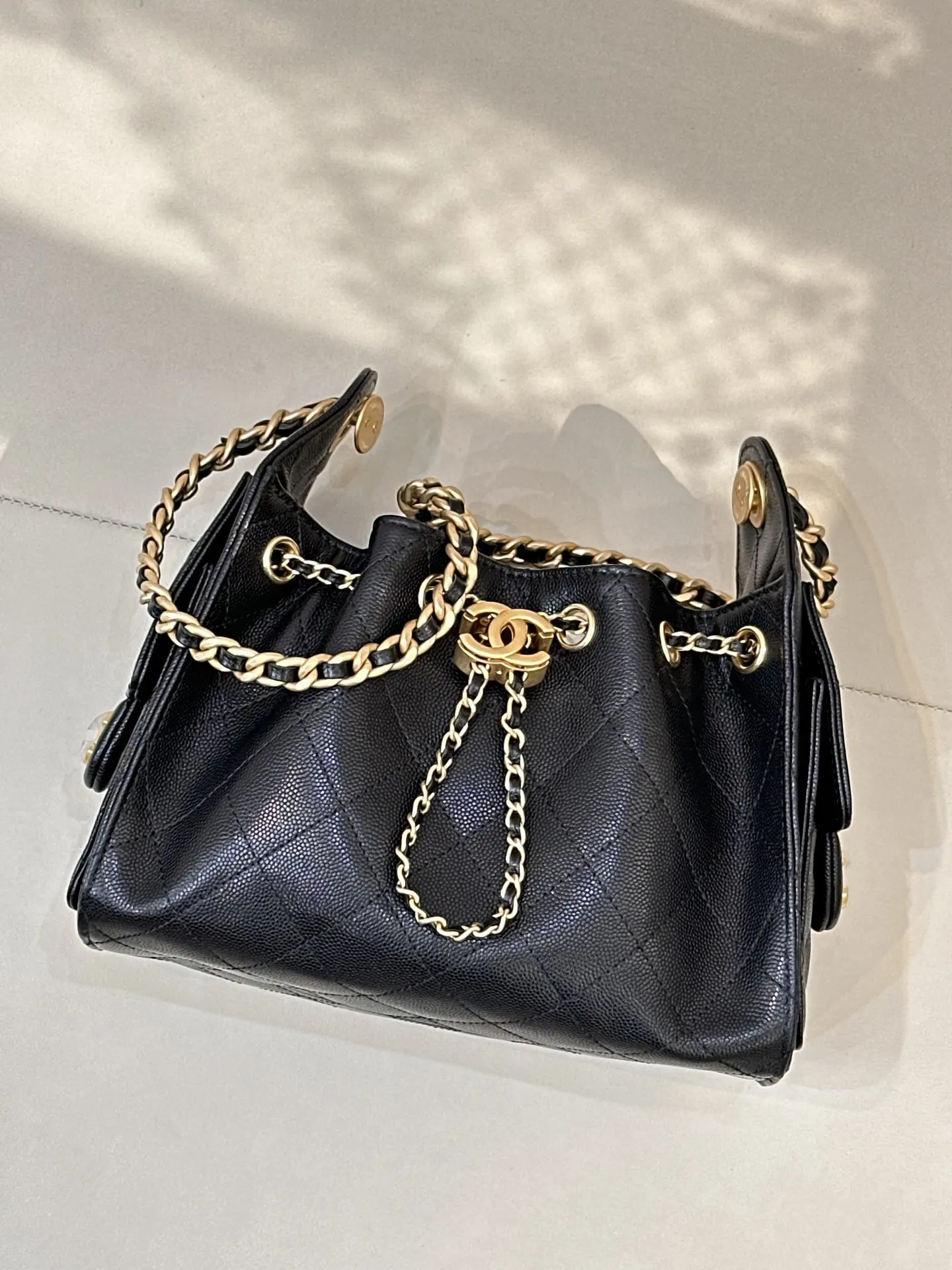 Black Hobo Shoulder Bag Vintage