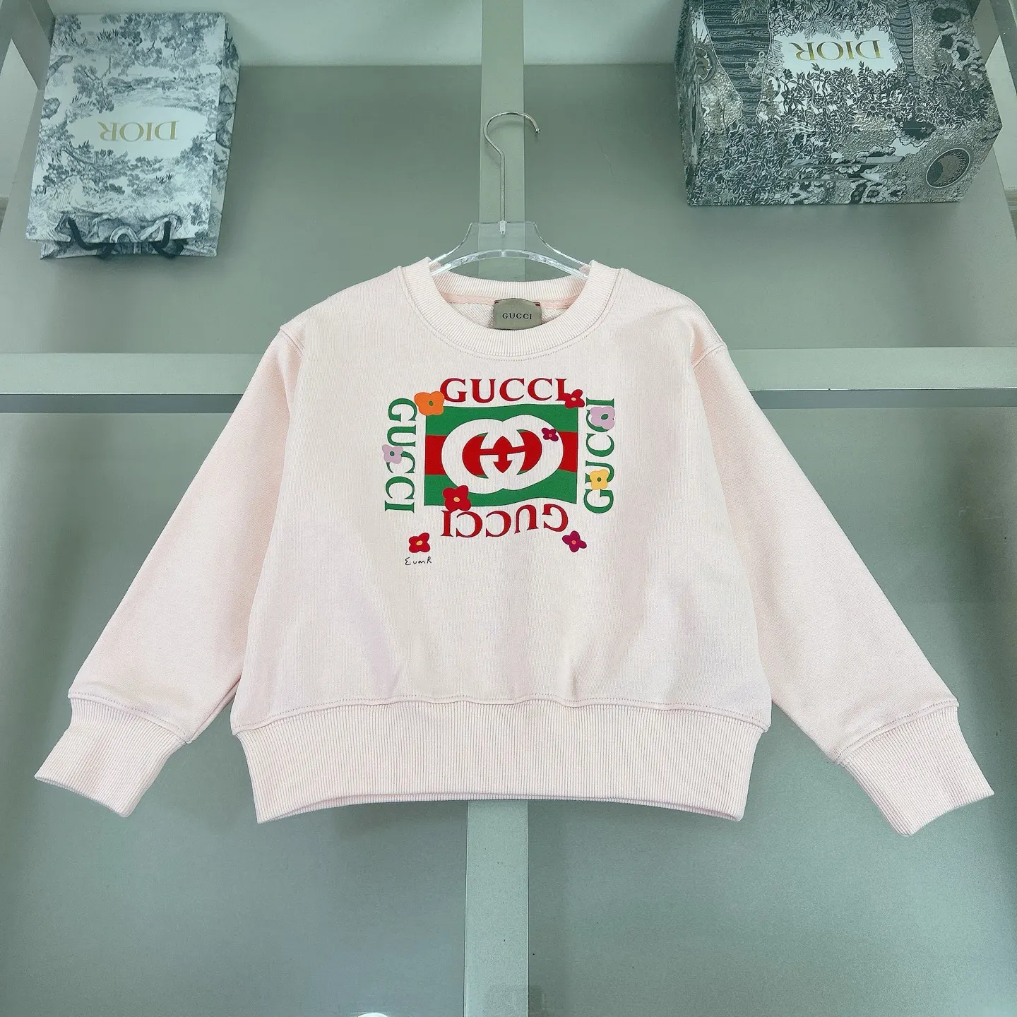 Gucci Logo印花圆领卫衣