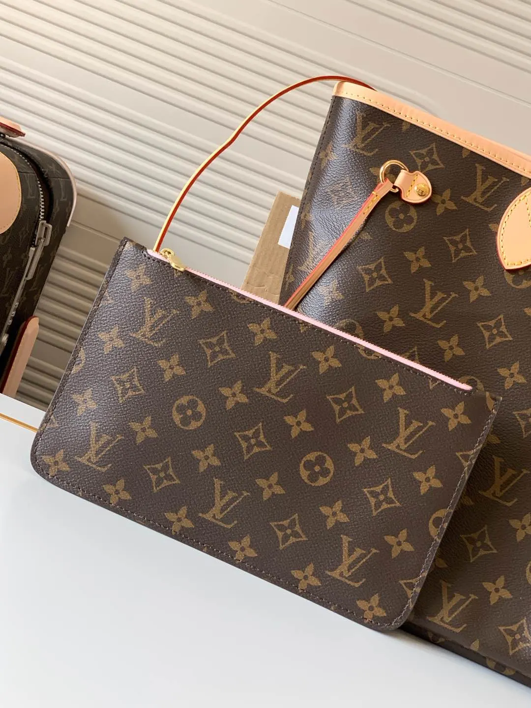 Monogram Tote Bag Leather