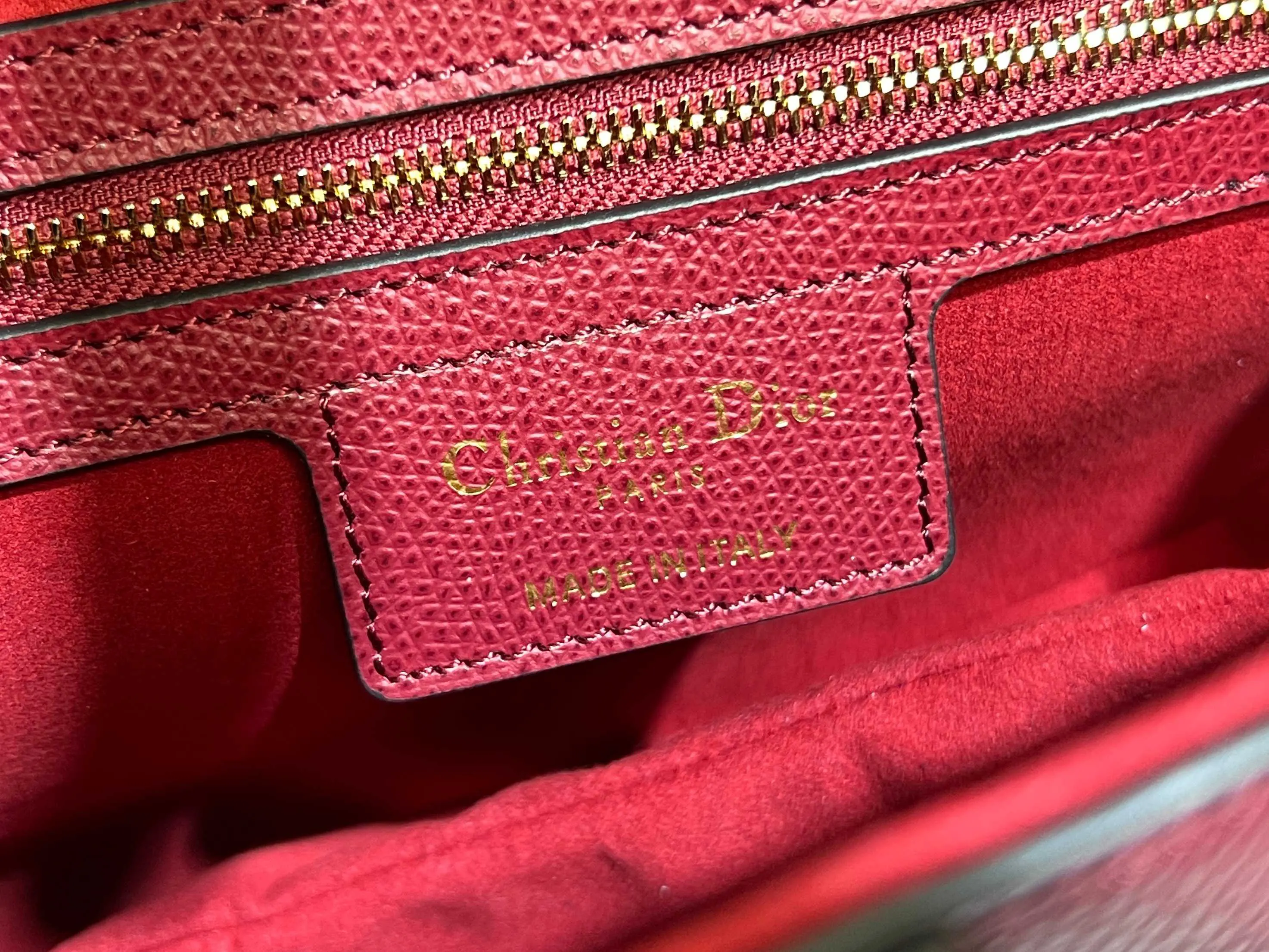 Dior Saddle 酒红马鞍包 肩带斜挎 斜挎包