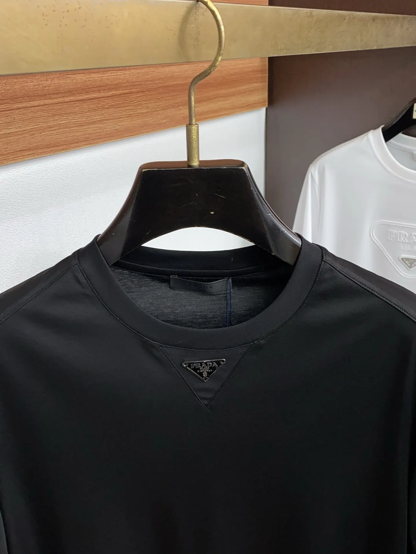 PRADA 棉质 Logo 短袖T恤 休闲百搭款