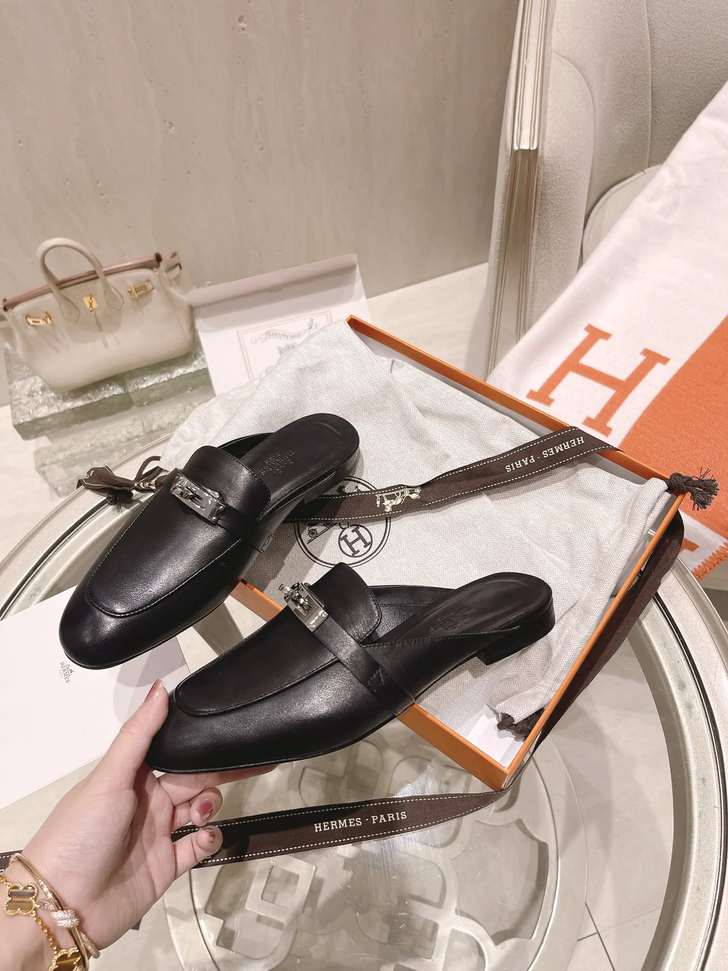 Hermès Calfskin Loafers