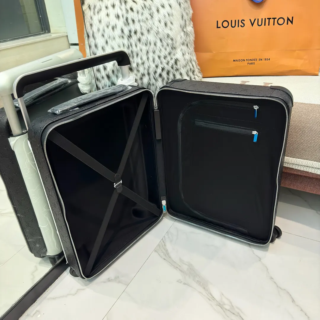 LV 黑色 帆布 ｜ 版 TM 登机行李箱 旅行拉杆款 轻便出行款