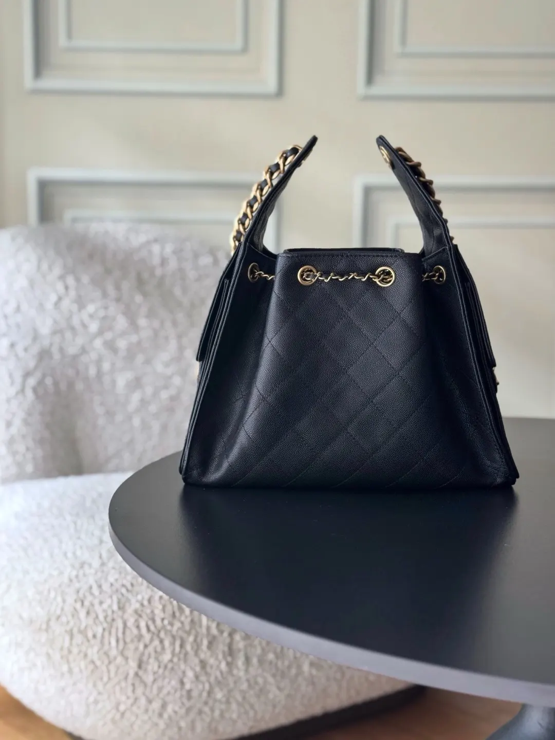 CHANEL Hobo 背景～区别于市场普通货 法国 腋下包 复古腋下背款