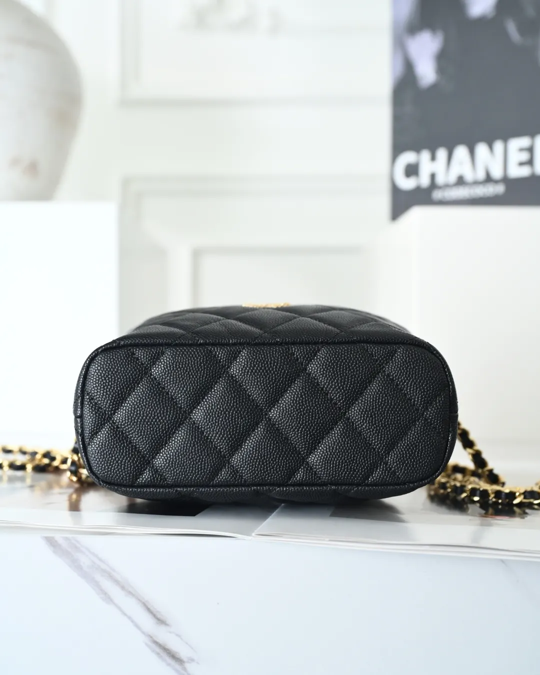 CHANEL 黑色 牛皮 鏈條包 精致鏈條款