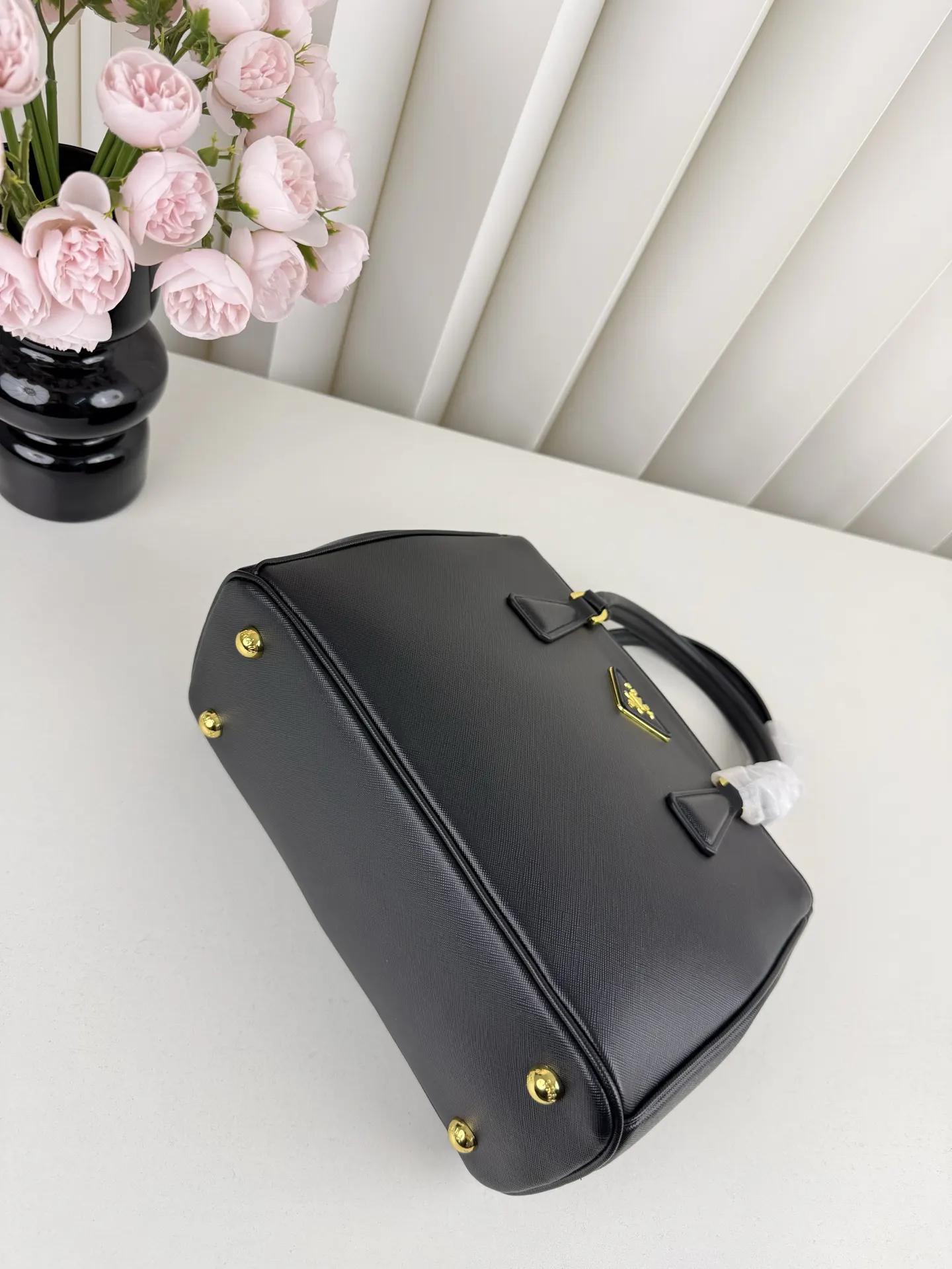 Prada Saffiano 十字纹牛皮 三角标 杀手包 经典手提 手提包