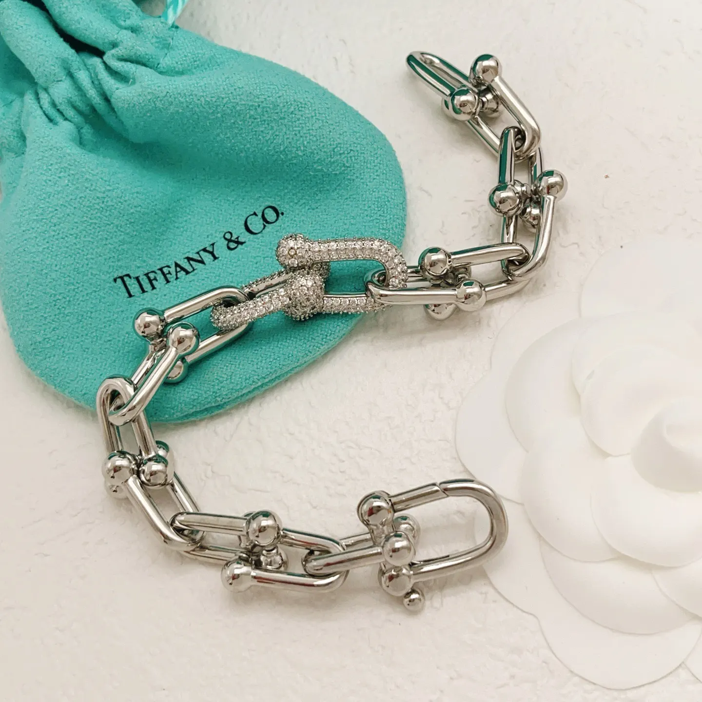 Tiffany 銀色 手链 日常叠戴款